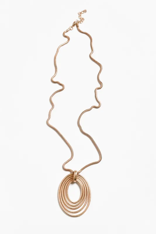 Laura Gold Disk Pendant Necklace sold by Blue Bungalow