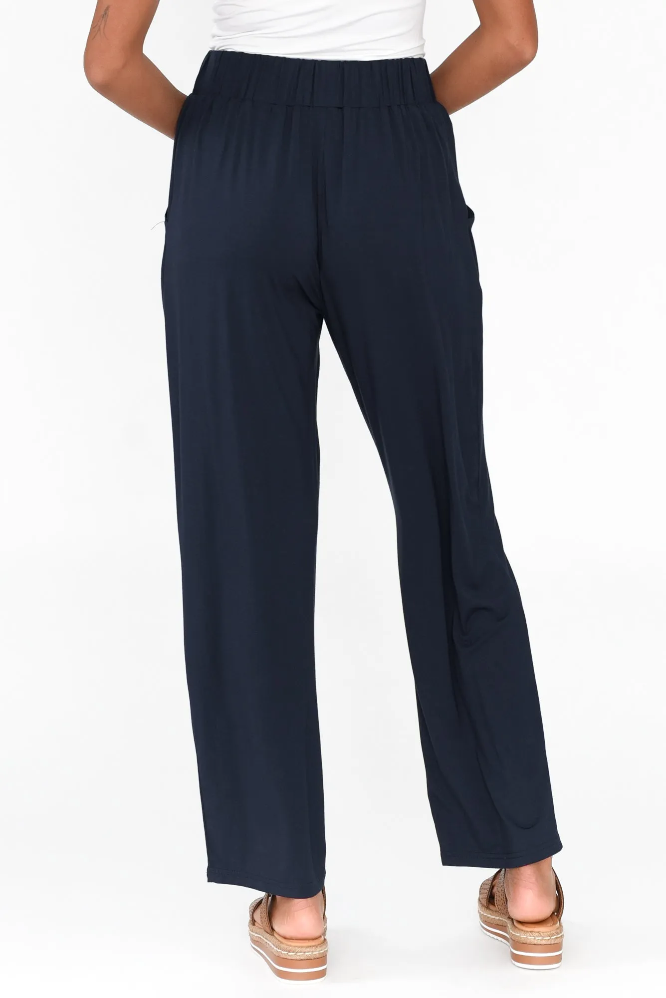 Rosella Navy Bamboo Pants sold by Blue Bungalow product image thumbnail 4