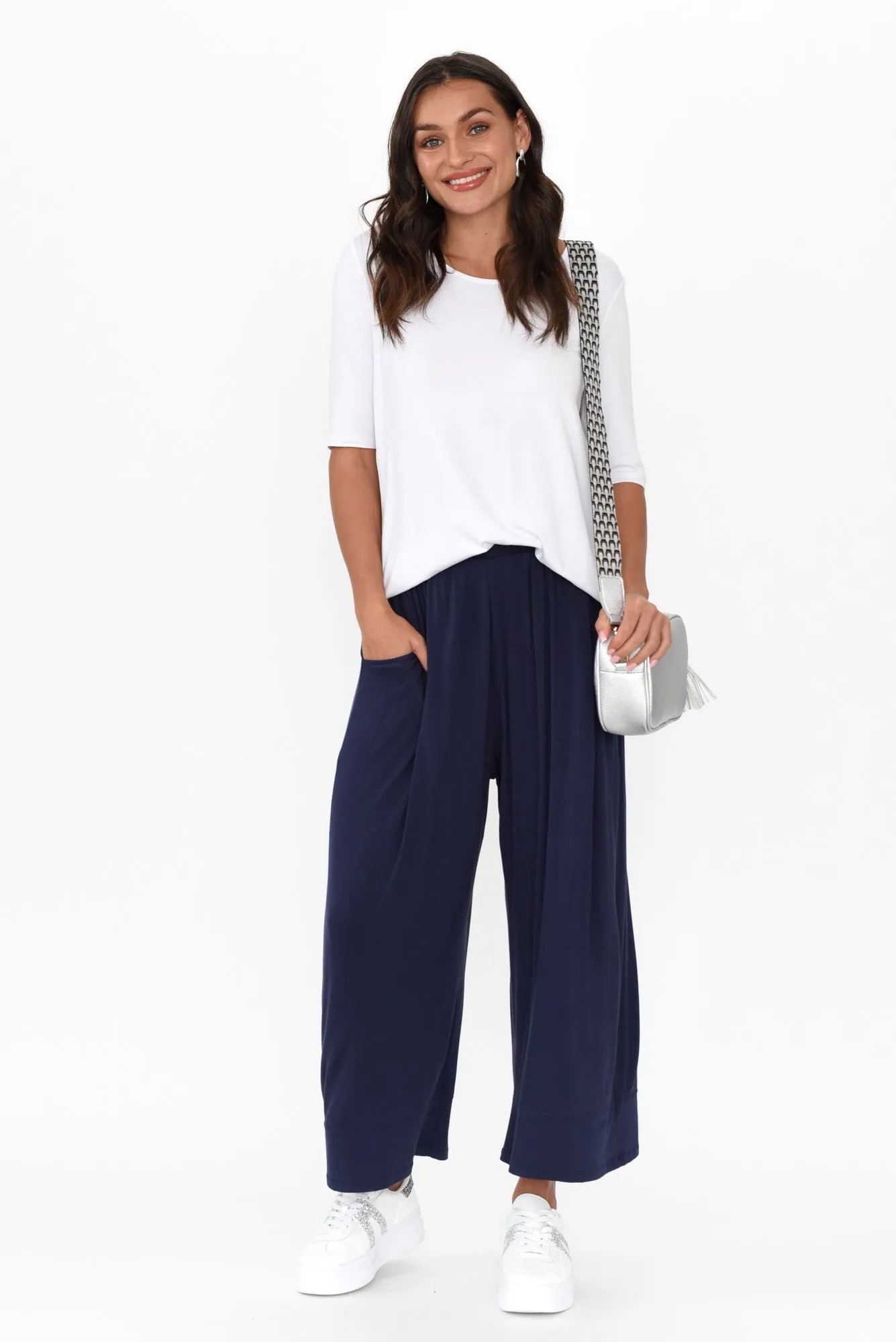 Maya White Half Sleeve Tee sold by Blue Bungalow product image thumbnail 2
