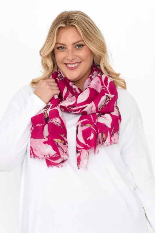 Bec Pink Floral Scarf sold by Blue Bungalow