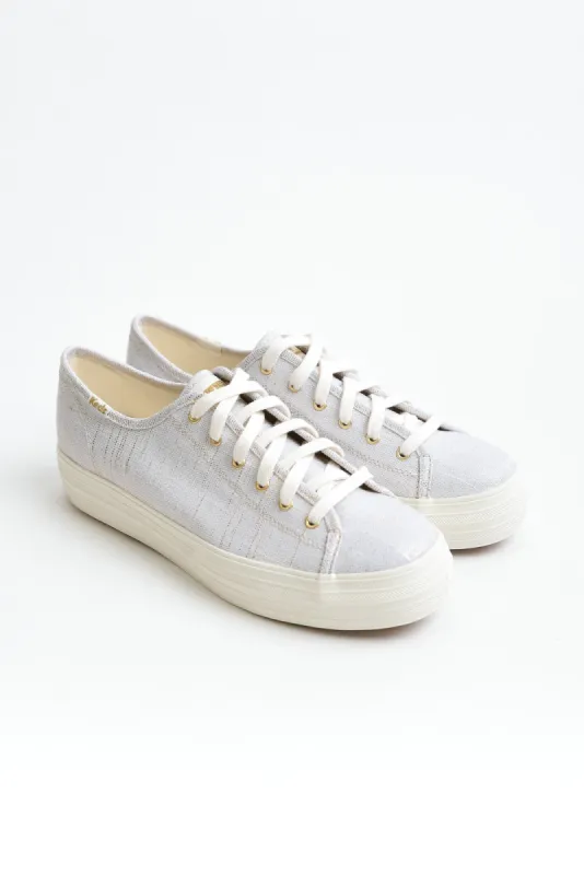 Triple Kick Metallic Canvas Sneaker made by Keds