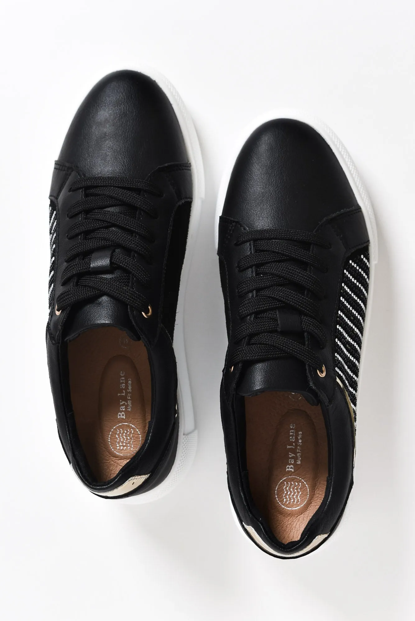 Limo Black Stripe Leather Sneaker sold by Blue Bungalow product image thumbnail 5