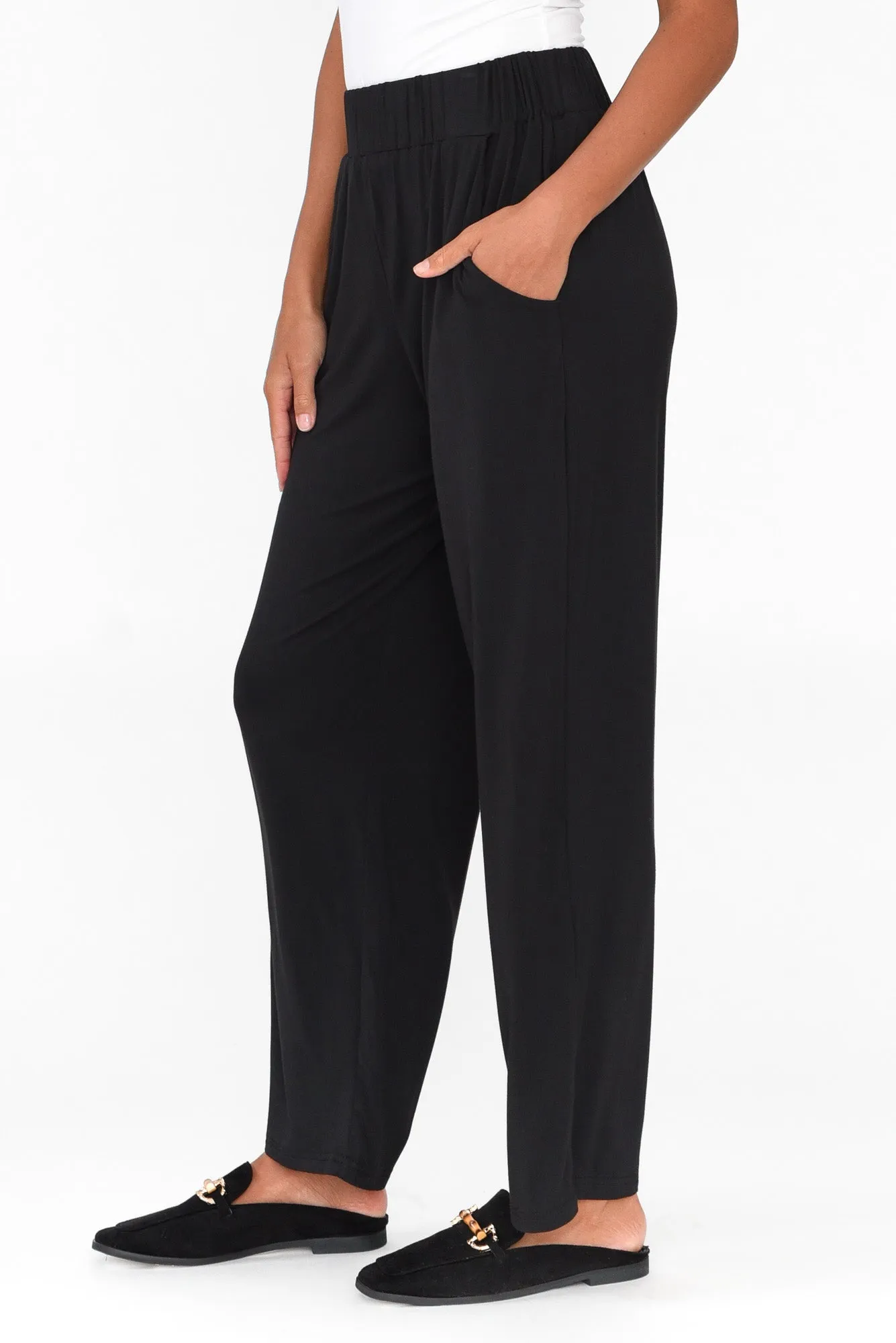 Rosella Black Bamboo Pants sold by Blue Bungalow product image thumbnail 3