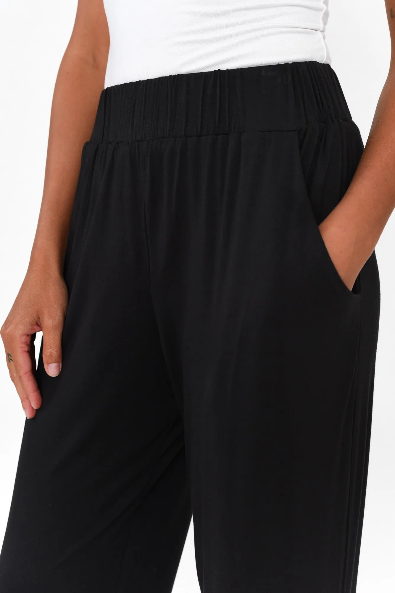 Rosella Black Bamboo Pants sold by Blue Bungalow product image thumbnail 5