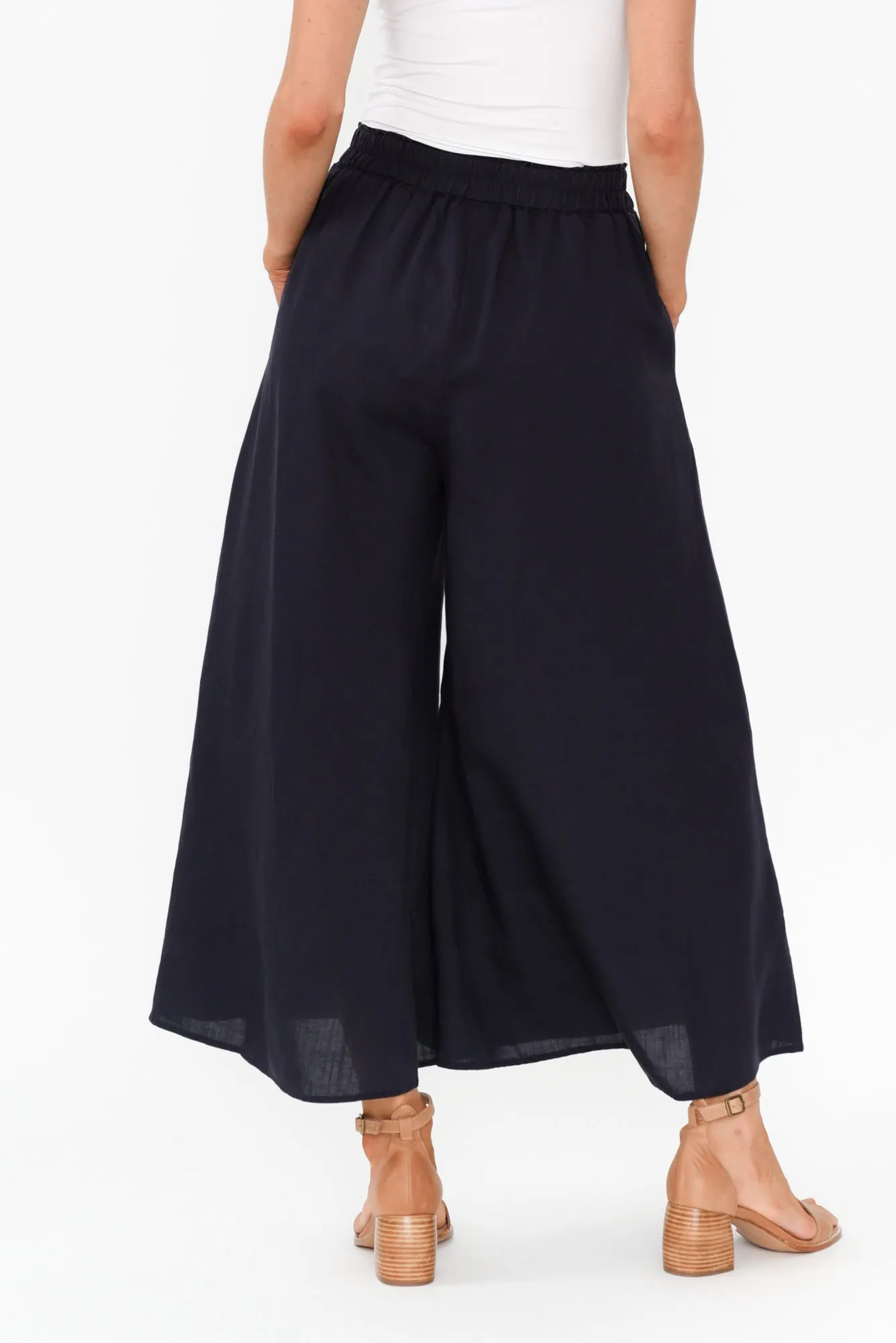 Kaleo Navy Linen Blend Pants sold by Blue Bungalow product image thumbnail 4