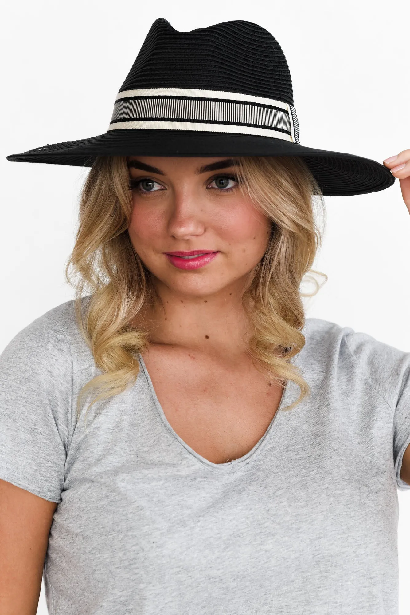 Toorak Charcoal Flexibraid Fedora sold by Blue Bungalow product image thumbnail 2