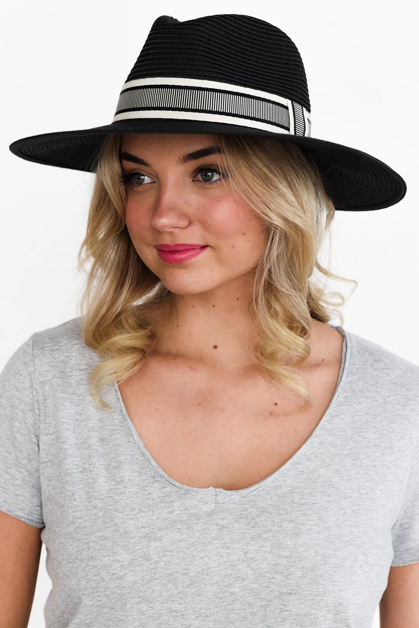 Toorak Charcoal Flexibraid Fedora sold by Blue Bungalow