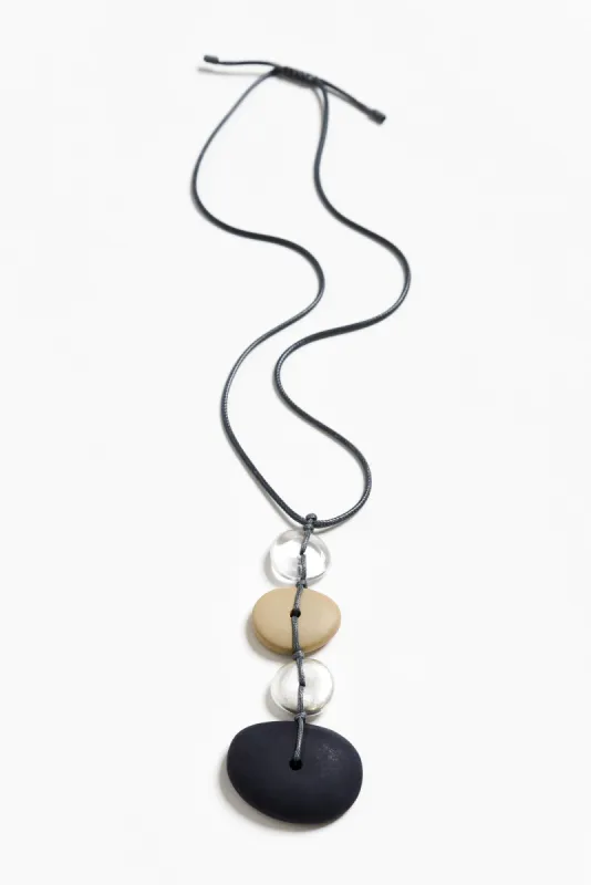 Galway Natural Stone Pendant Necklace sold by Blue Bungalow