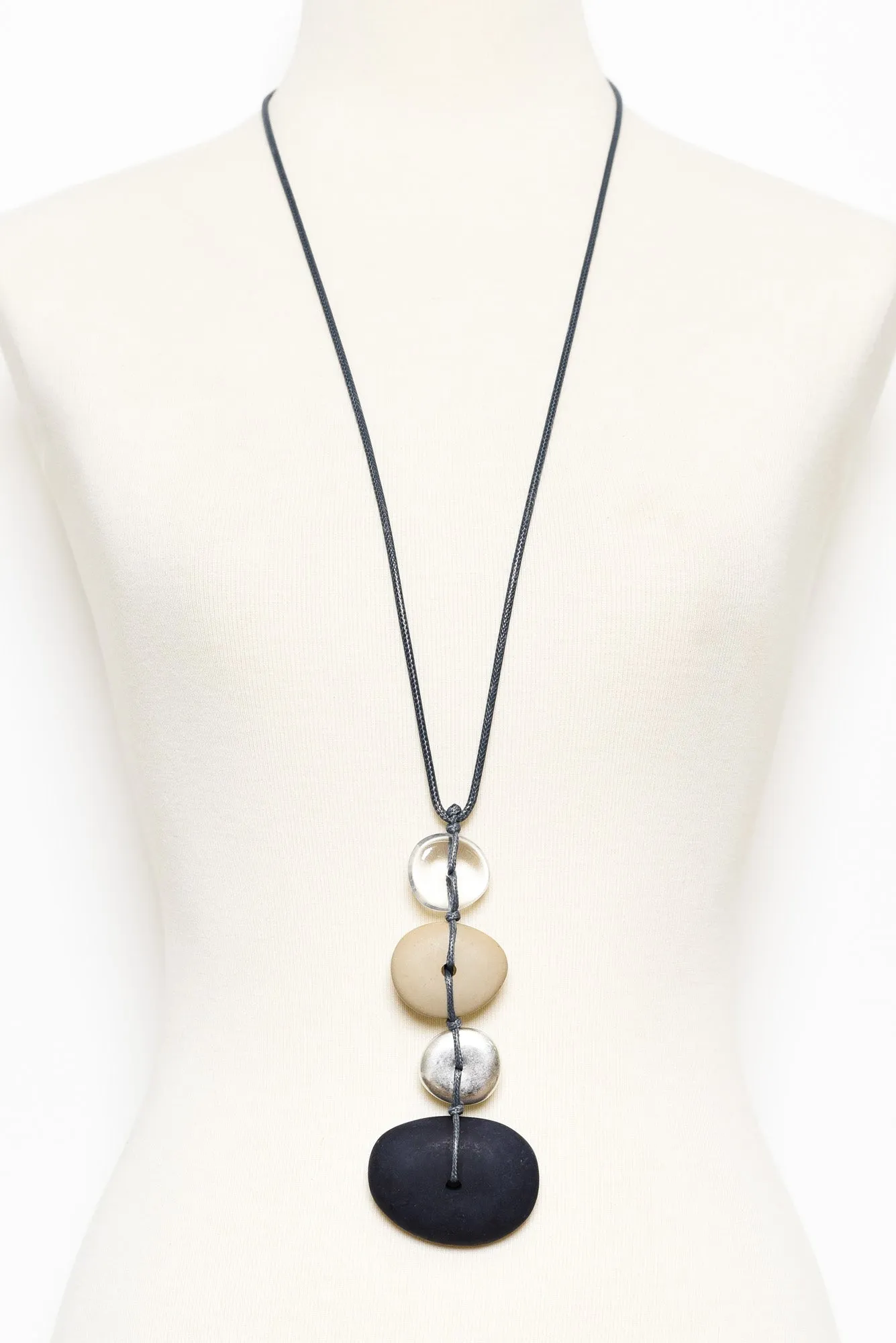 Galway Natural Stone Pendant Necklace sold by Blue Bungalow product image thumbnail 2