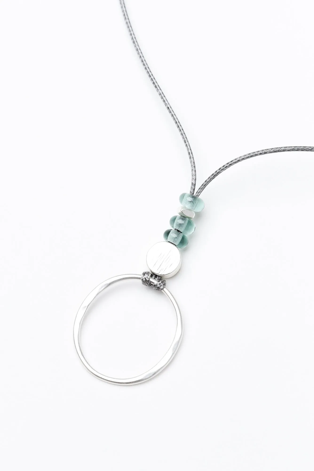 Andora Sage Beaded Circle Necklace sold by Blue Bungalow product image thumbnail 2