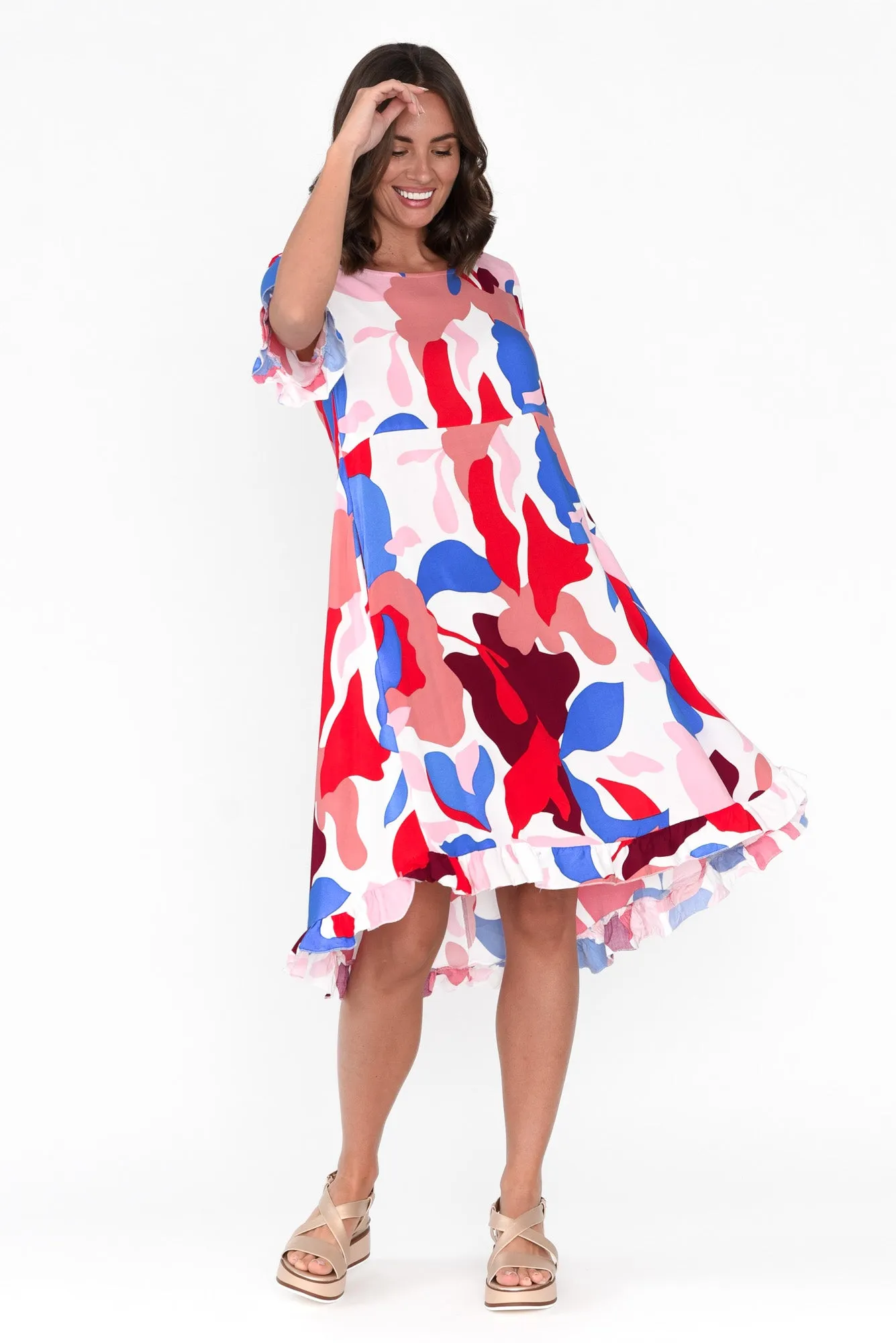 Emma Pink Garden Dress sold by Blue Bungalow product image thumbnail 3