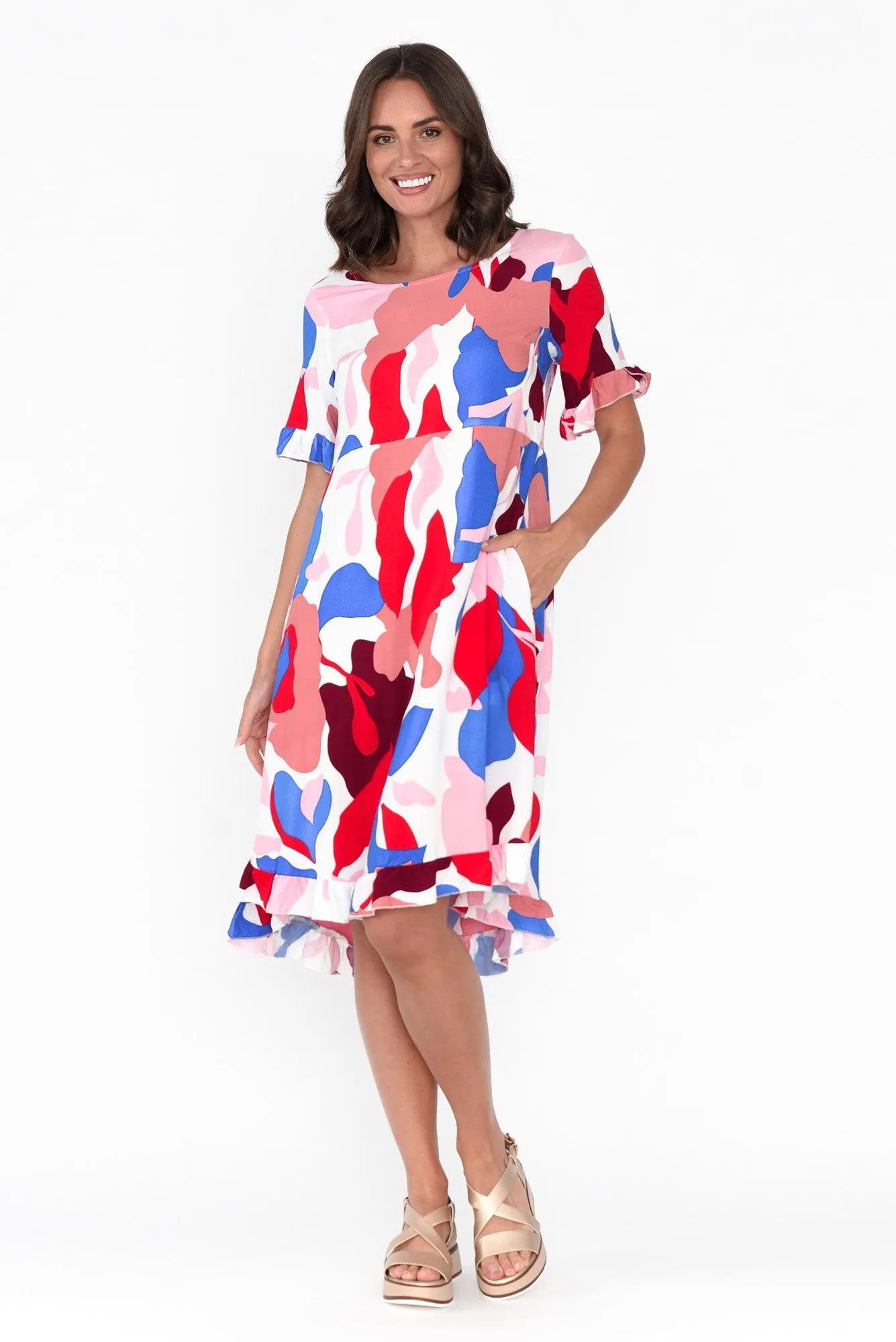 Emma Pink Garden Dress sold by Blue Bungalow product image thumbnail 2