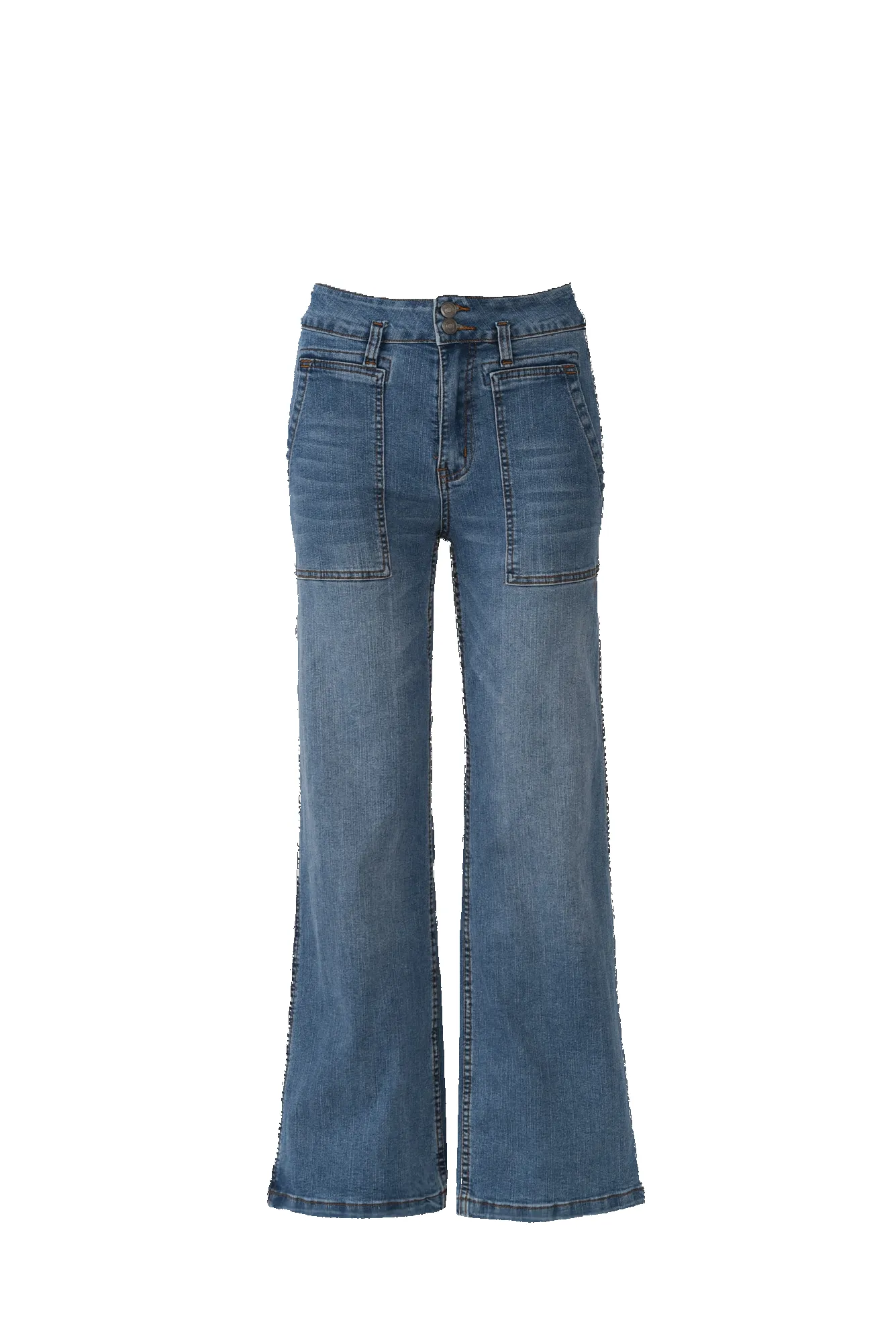 Orwell Mid Blue Wide Leg Jeans sold by Blue Bungalow product image thumbnail 3