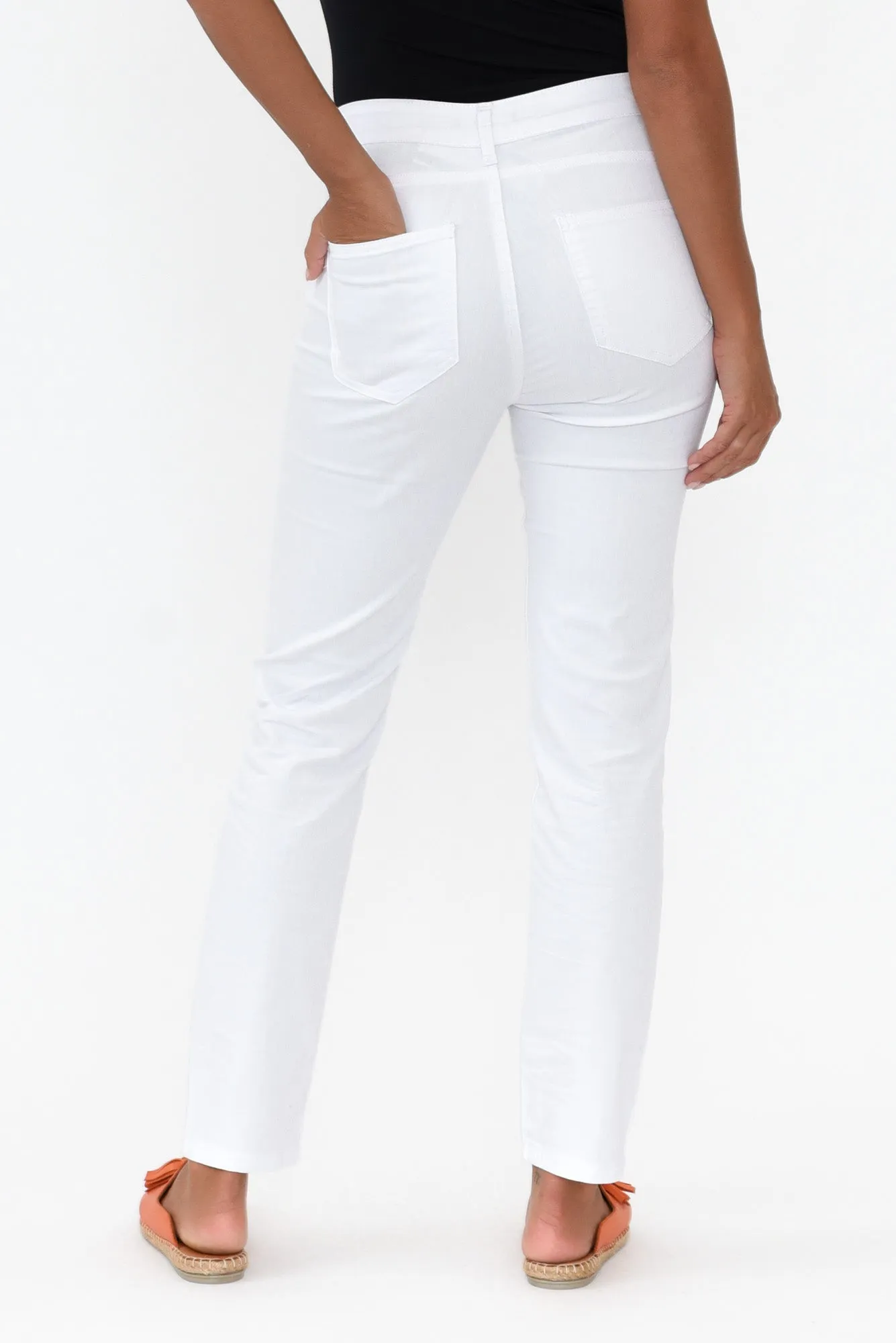 Marvel White Denim Slim Jeans sold by Blue Bungalow product image thumbnail 5