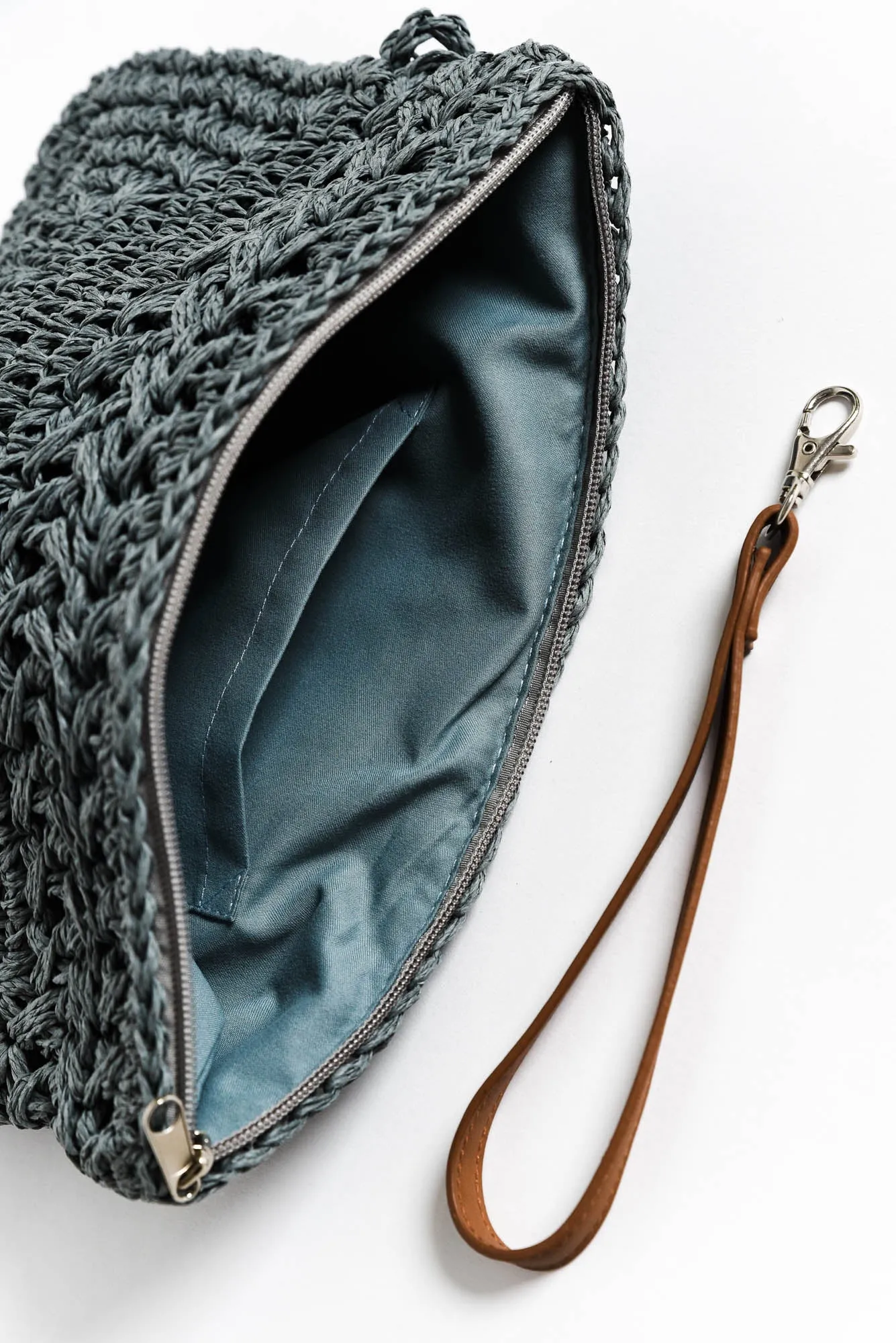 Felique Blue Straw Clutch sold by Blue Bungalow product image thumbnail 2