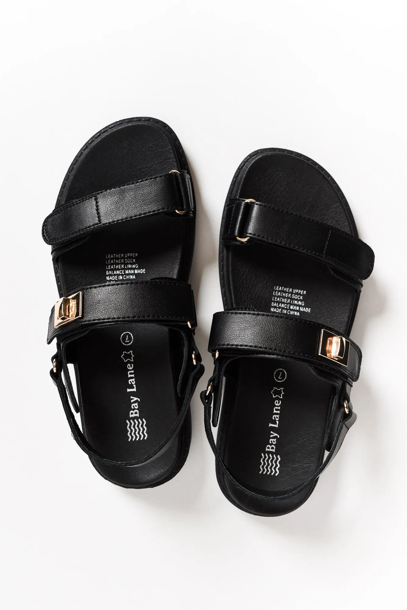 Milly Black Leather Sandal sold by Blue Bungalow product image thumbnail 3
