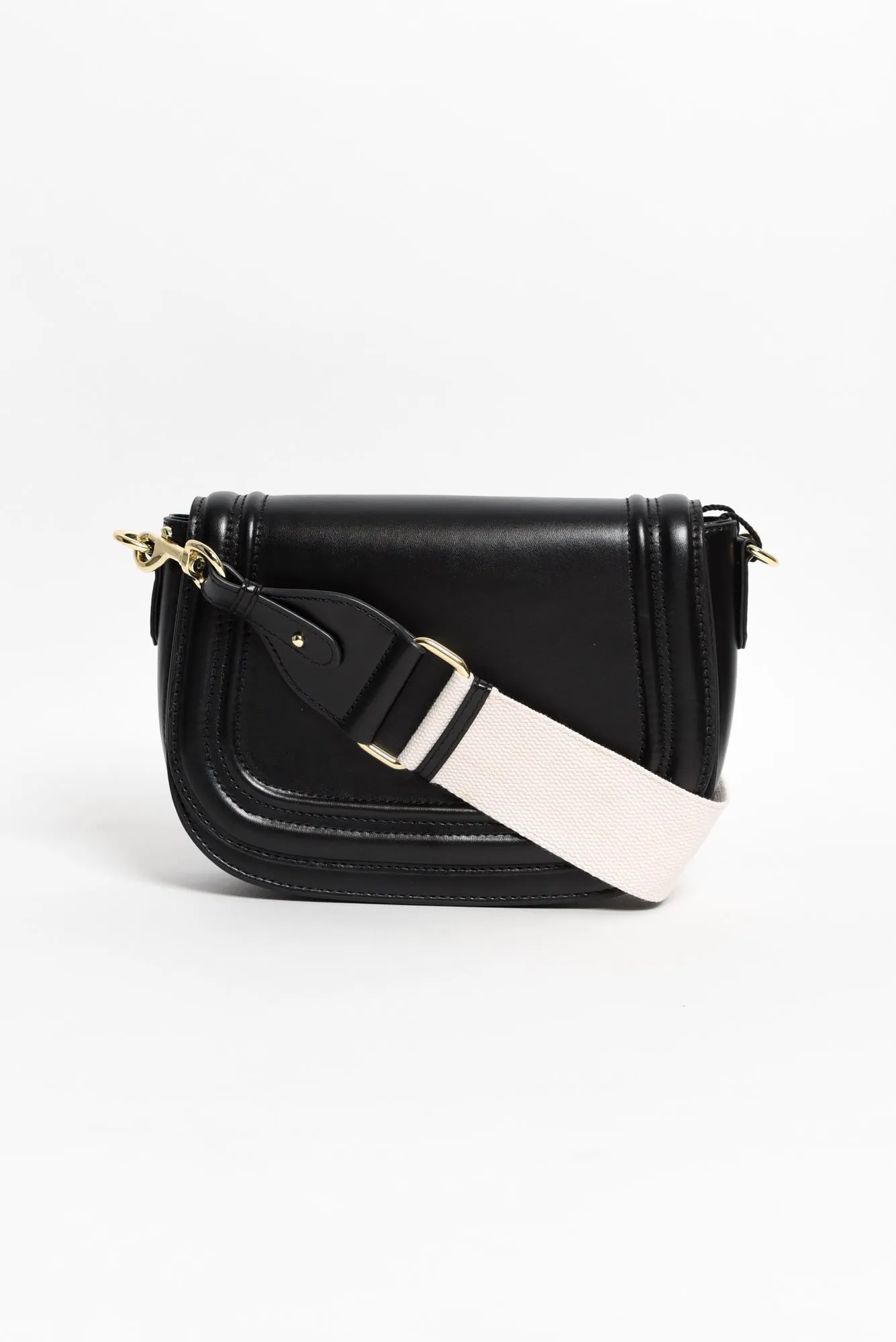 Dickens Black Leather Crossbody Bag sold by Blue Bungalow product image thumbnail 2