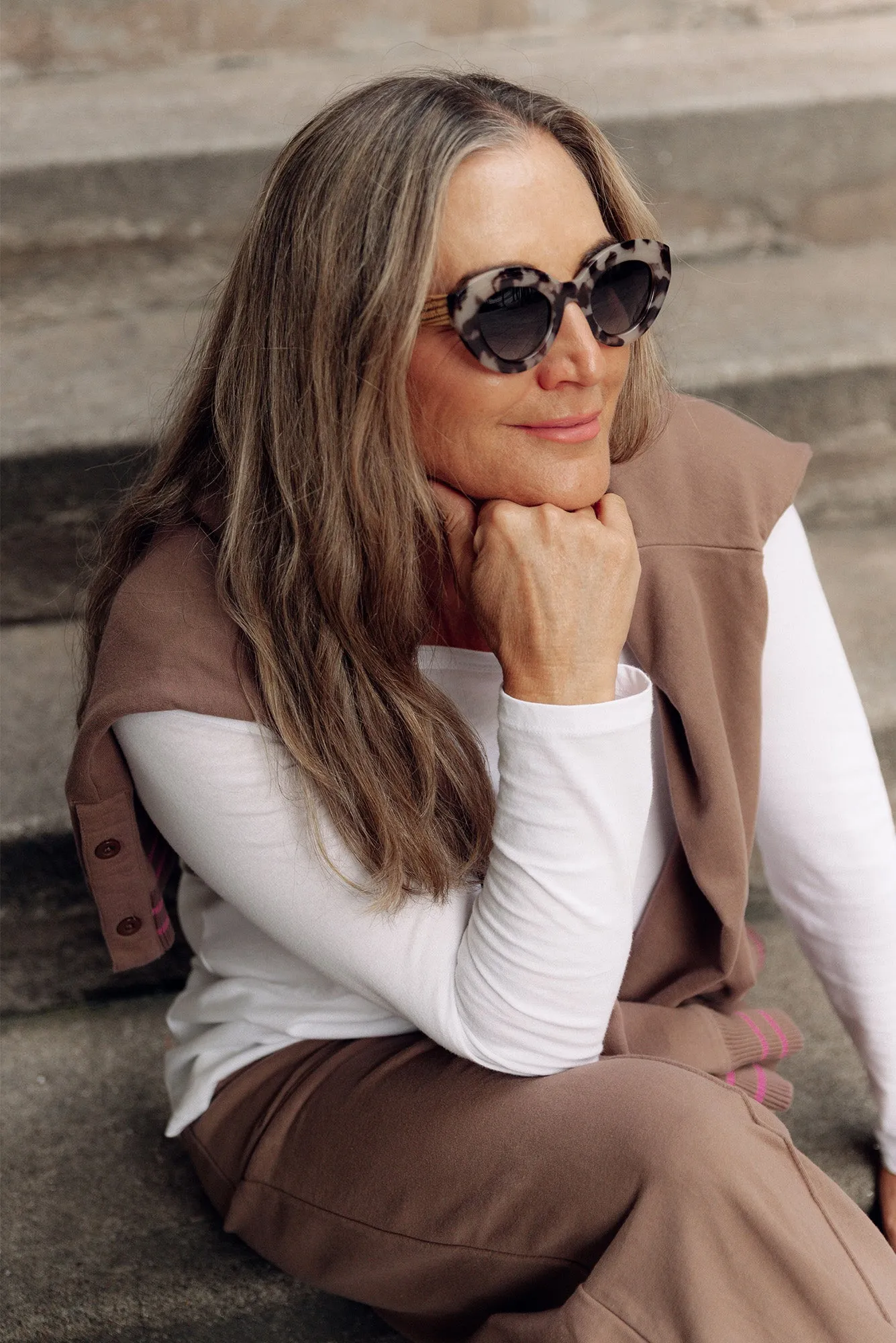 Stevie Tortoiseshell Wooden Sunglasses sold by Blue Bungalow