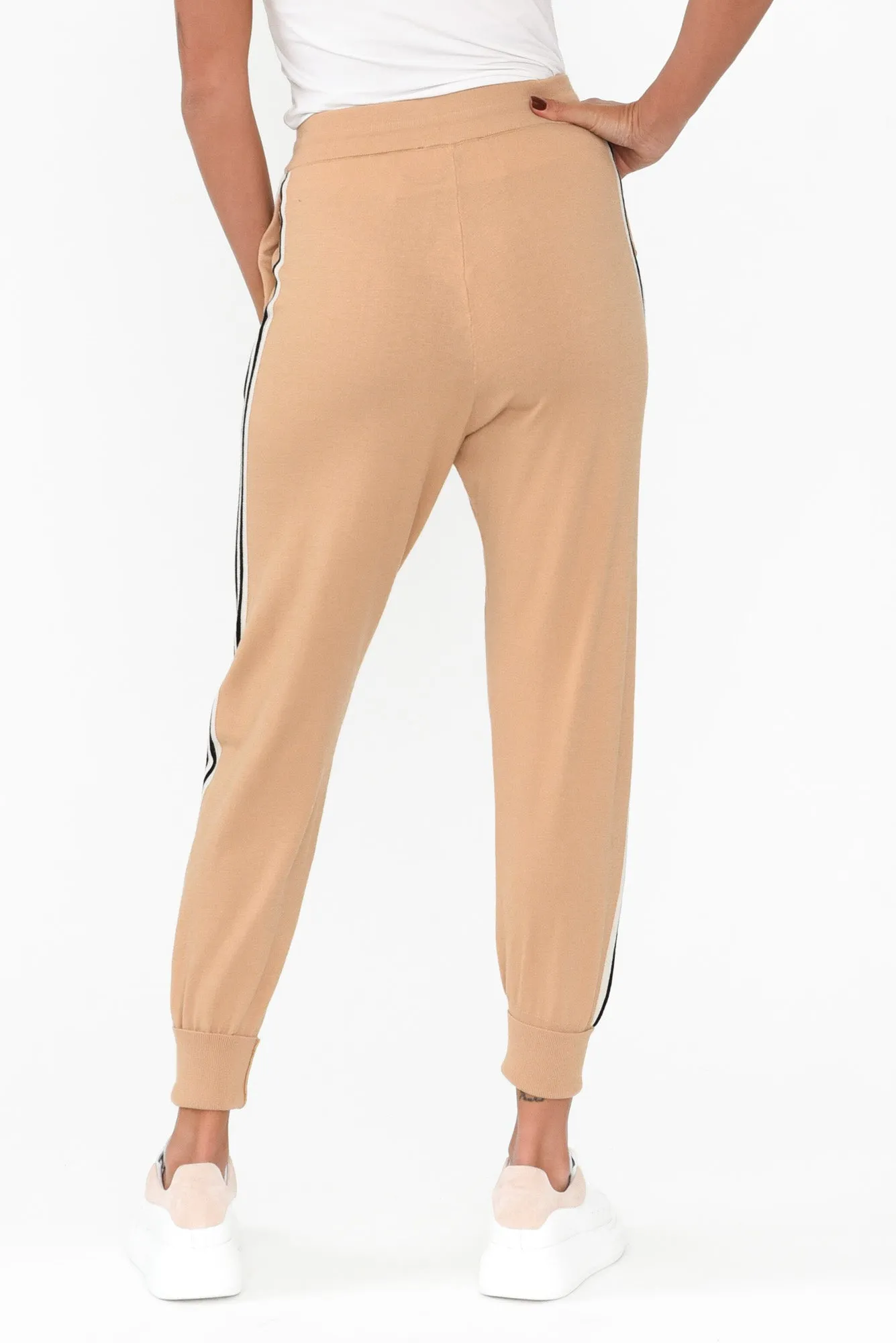 Aida Natural Stripe Knit Pants sold by Blue Bungalow product image thumbnail 4