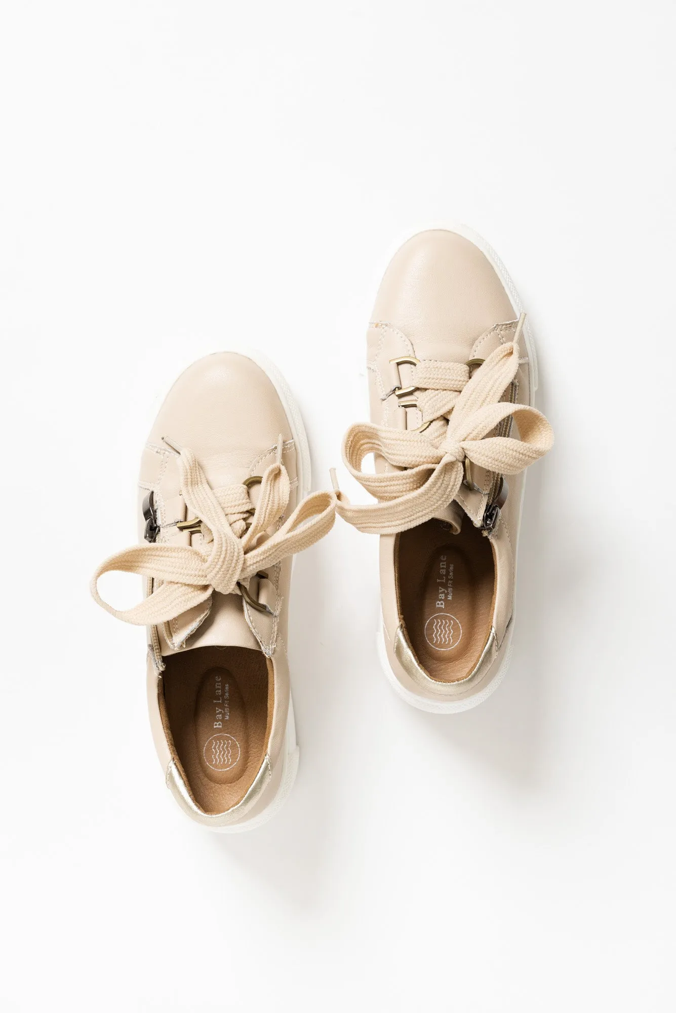 Luxe Nude Leather Sneaker sold by Blue Bungalow product image thumbnail 5