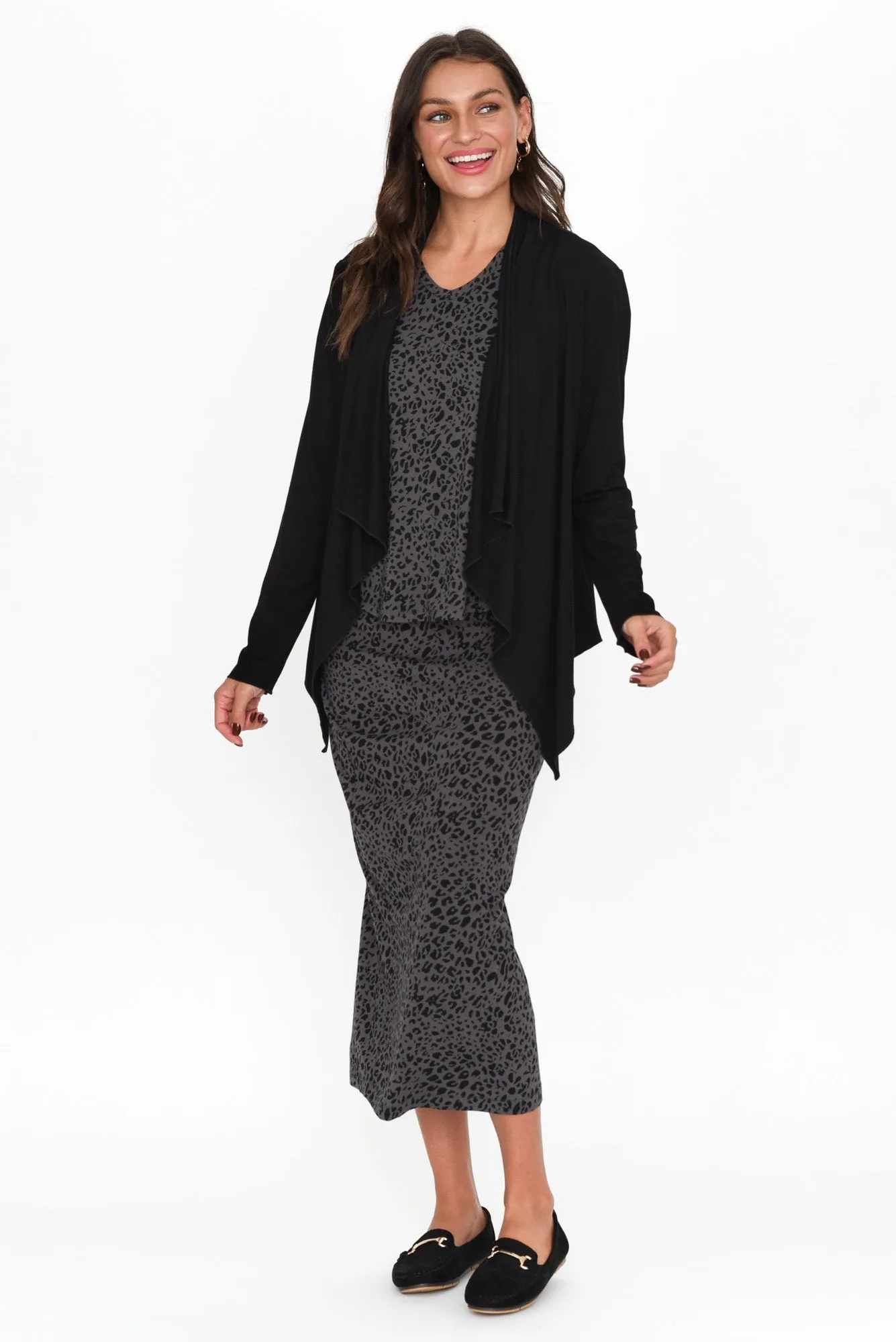 Joni Black Bamboo Cardigan sold by Blue Bungalow product image thumbnail 2