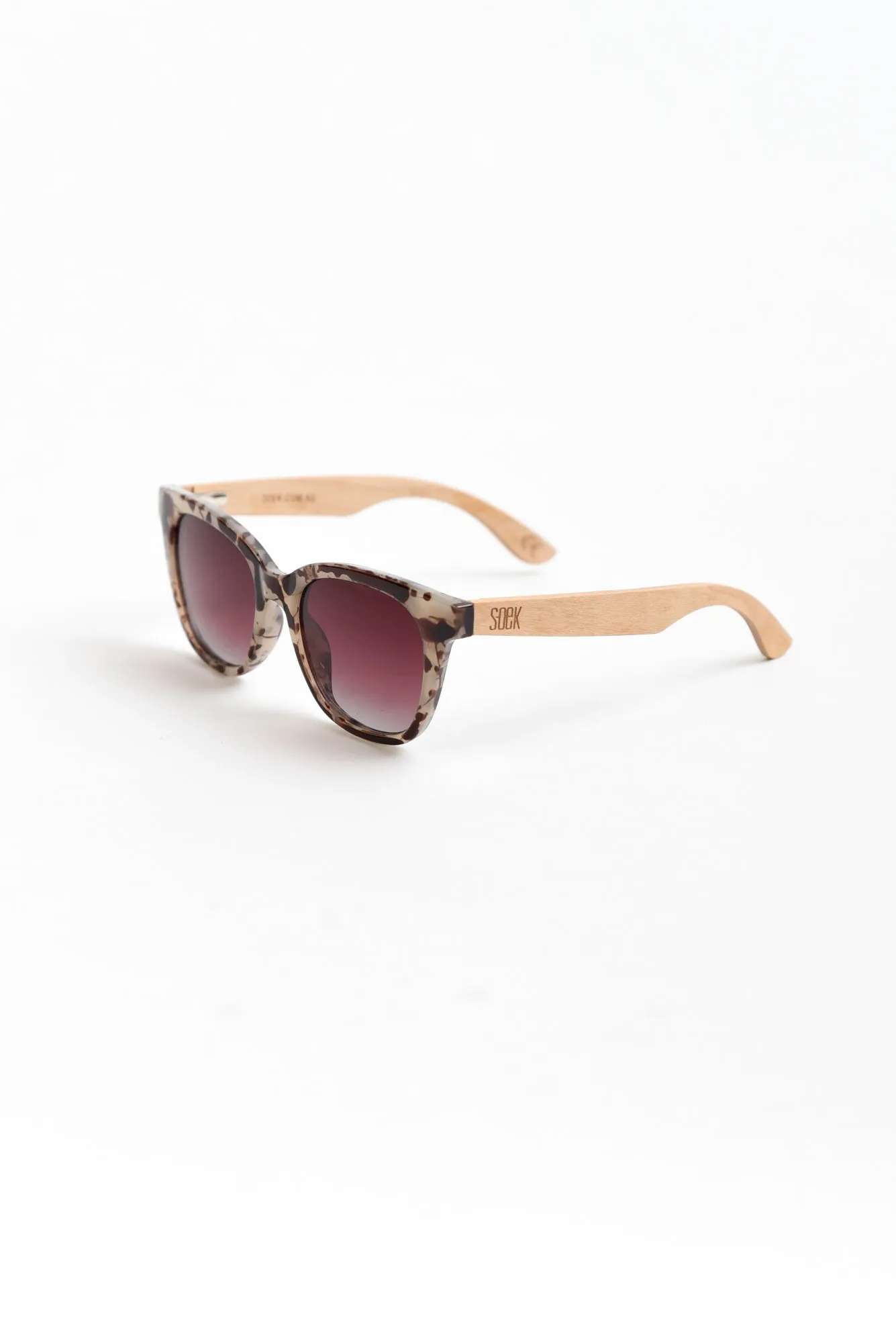 Lydia Tortoiseshell Wooden Sunglasses sold by Blue Bungalow
