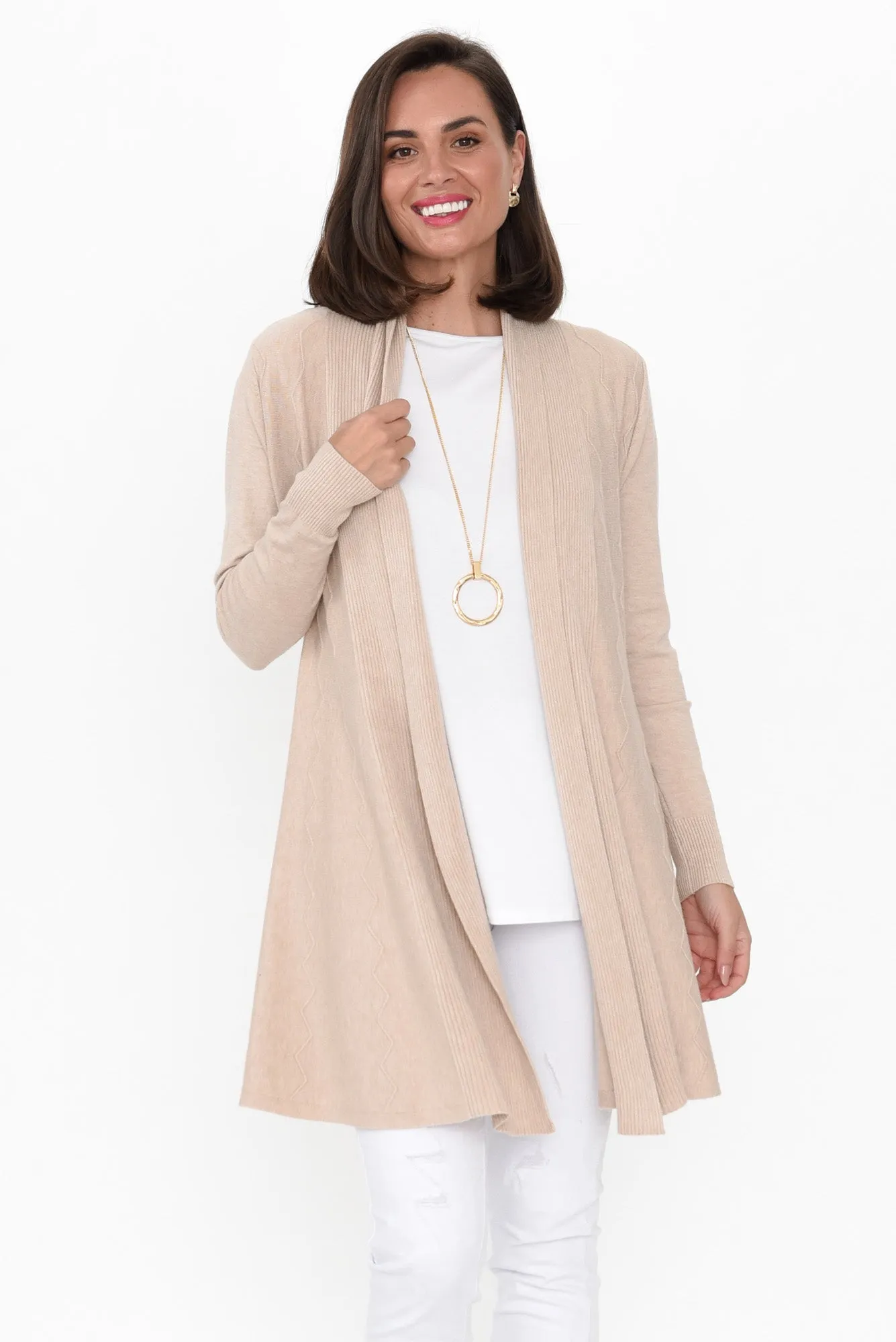 Kansas Natural Knit Cardigan sold by Blue Bungalow product image thumbnail 2