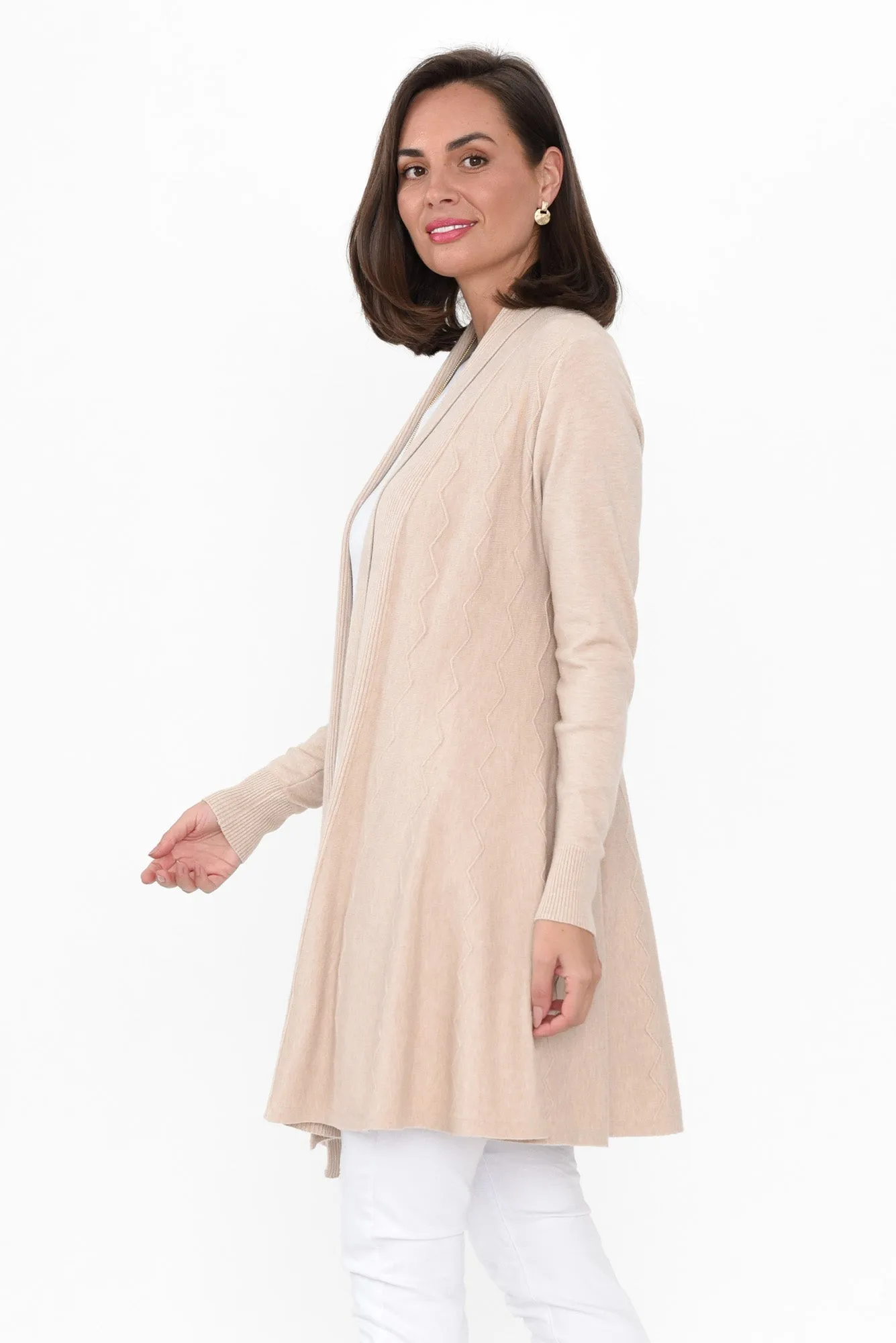 Kansas Natural Knit Cardigan sold by Blue Bungalow product image thumbnail 4