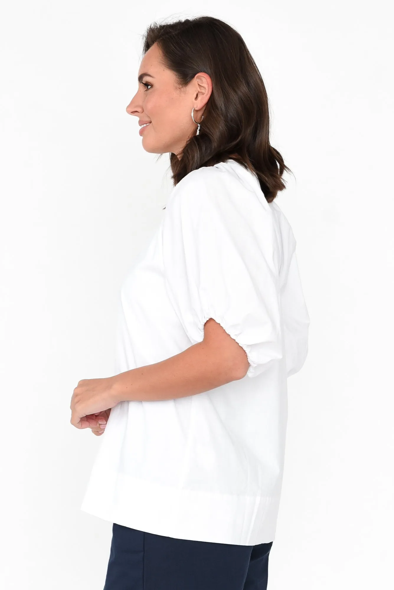 Juliet White Cotton Blouse Top sold by Blue Bungalow product image thumbnail 3