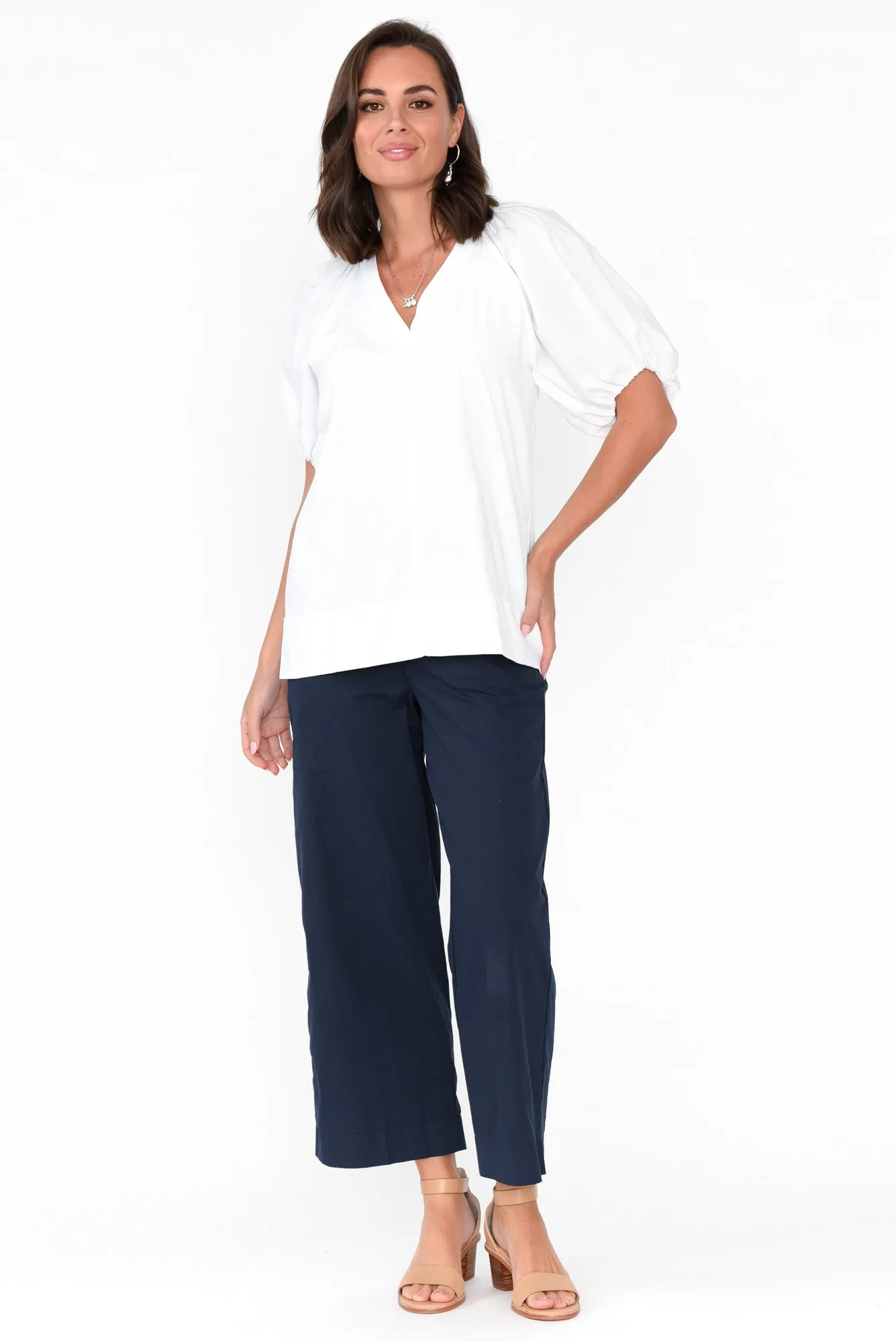 Juliet White Cotton Blouse Top sold by Blue Bungalow product image thumbnail 2