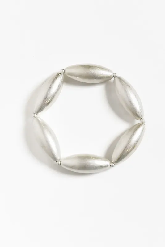 Vella Silver Beaded Bracelet sold by Blue Bungalow