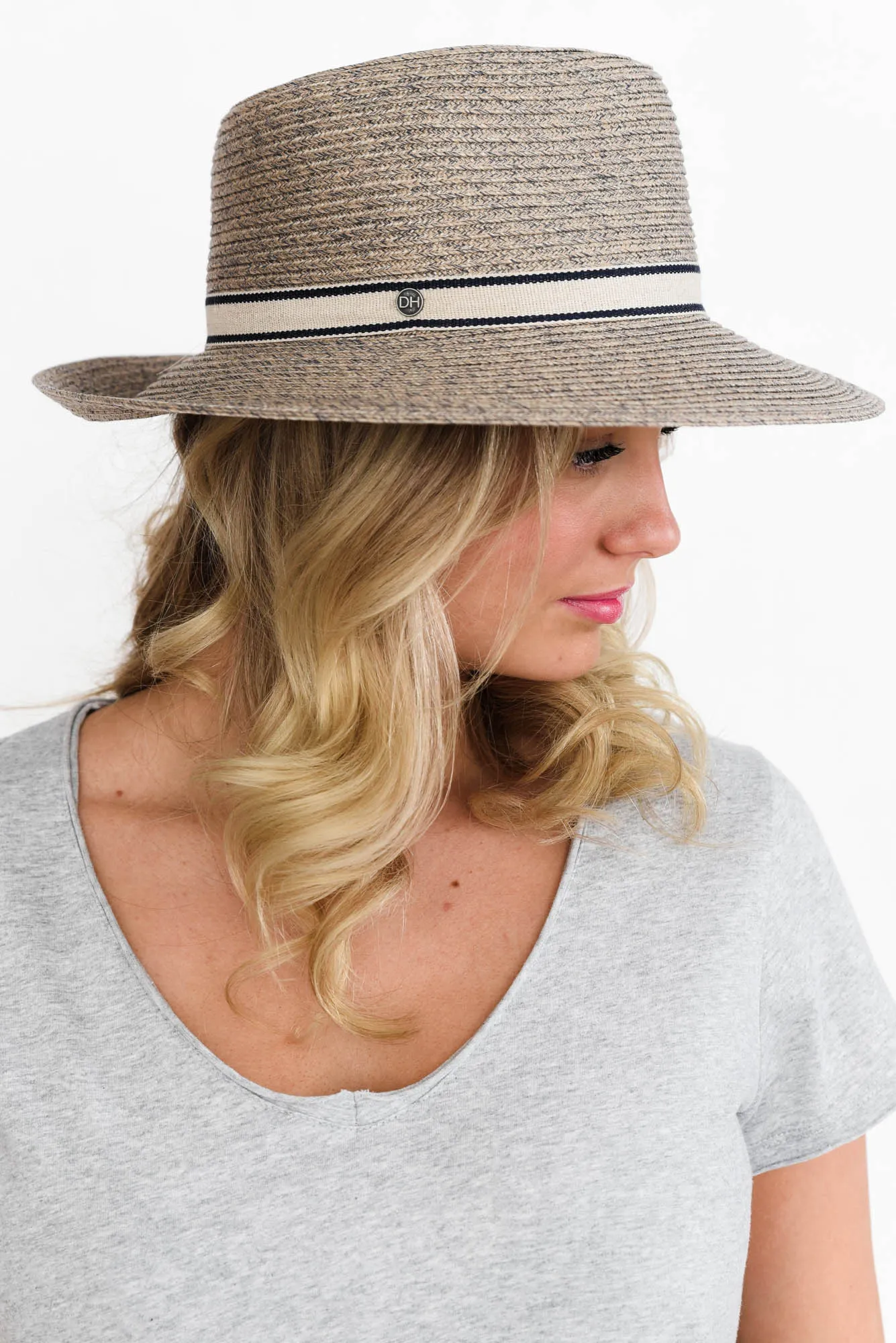 Arcadia Taupe Flexibraid Fedora sold by Blue Bungalow product image thumbnail 2