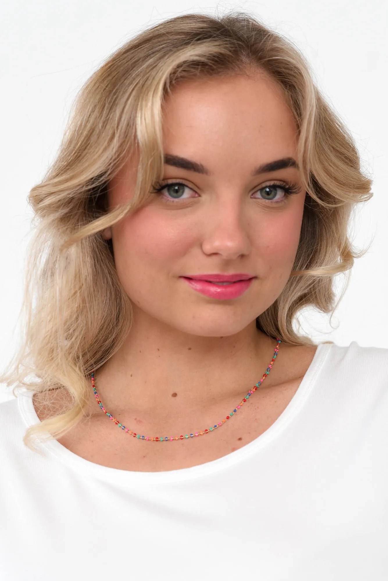 Ziva Multi Festive Beaded Necklace sold by Blue Bungalow product image thumbnail 2