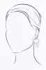 Myron Silver Disc Hoop Earrings sold by Blue Bungalow