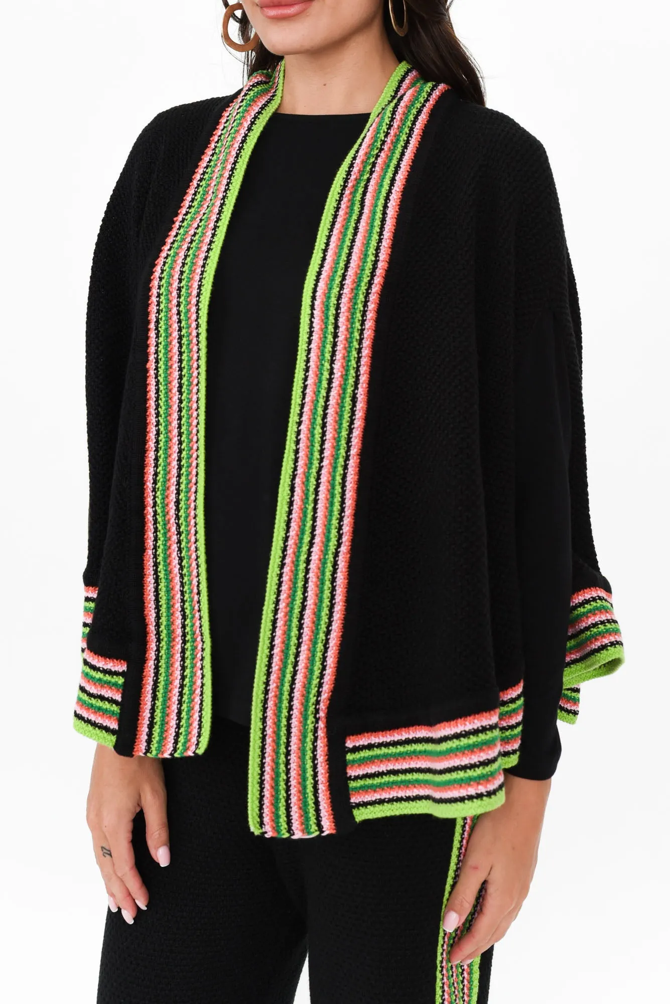 Two Loves Black Cotton Blend Cape sold by Blue Bungalow product image thumbnail 5