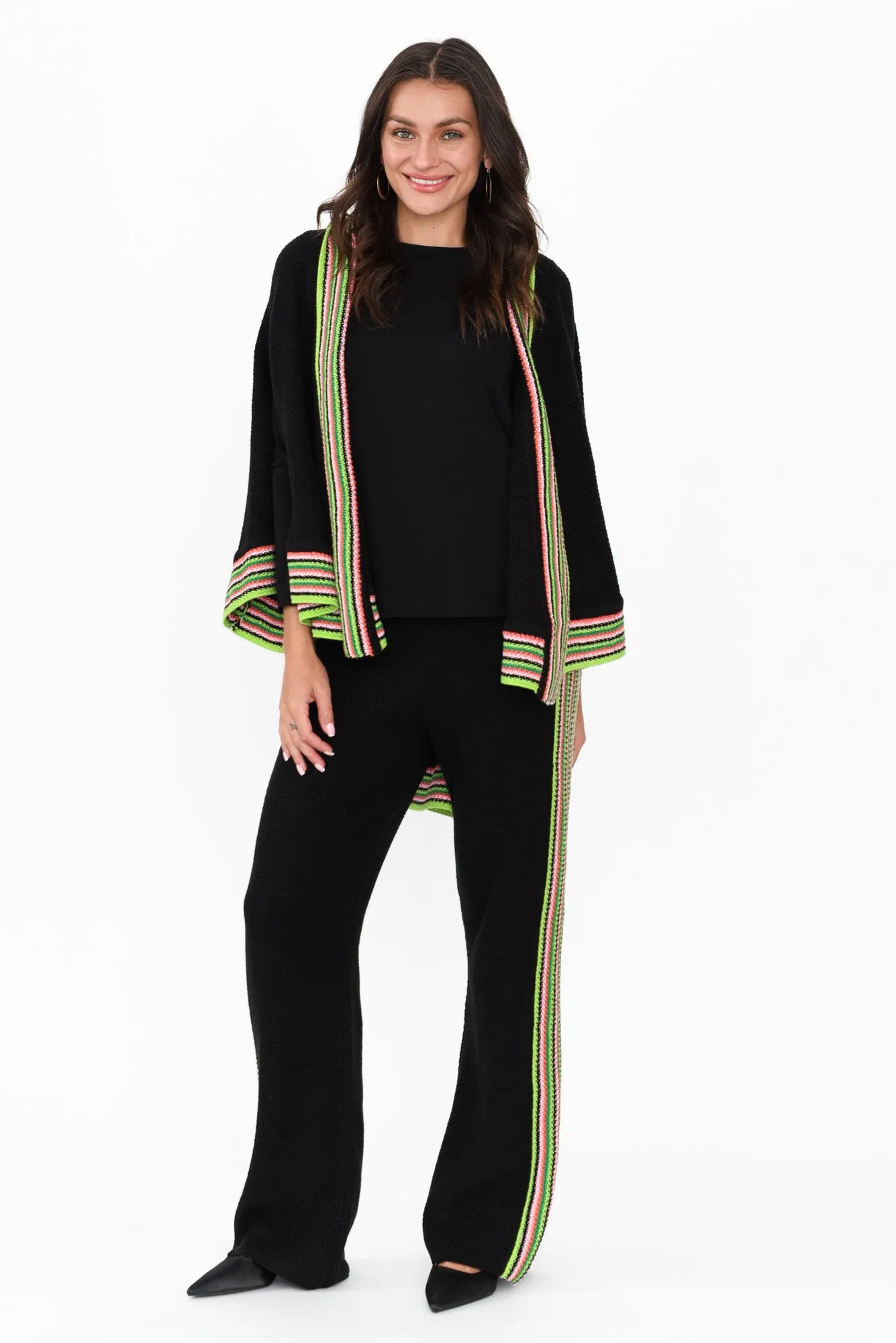 Two Loves Black Cotton Blend Cape sold by Blue Bungalow product image thumbnail 2