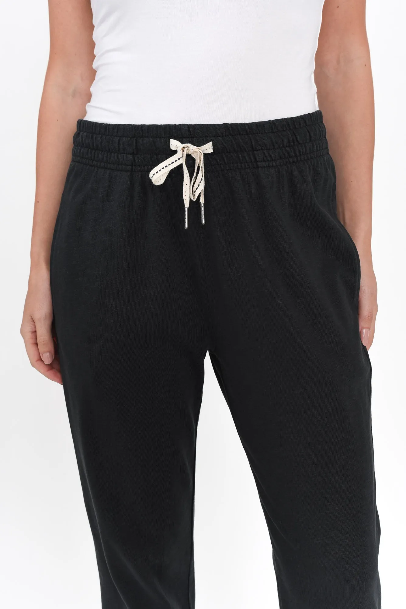 Fundamental Brunch Black Cotton Sweatpants sold by Blue Bungalow product image thumbnail 5