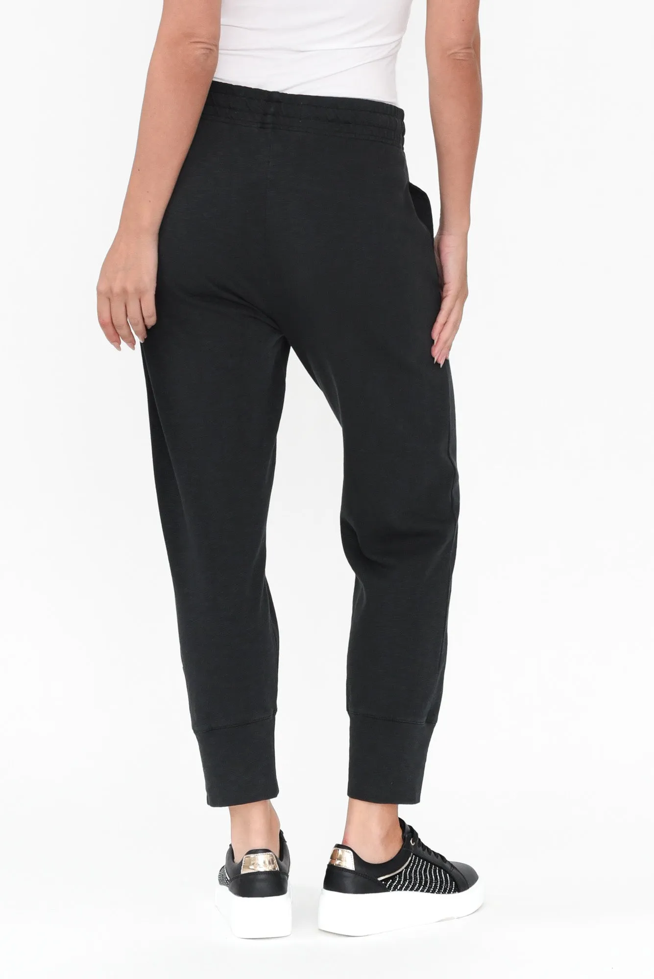 Fundamental Brunch Black Cotton Sweatpants sold by Blue Bungalow product image thumbnail 4