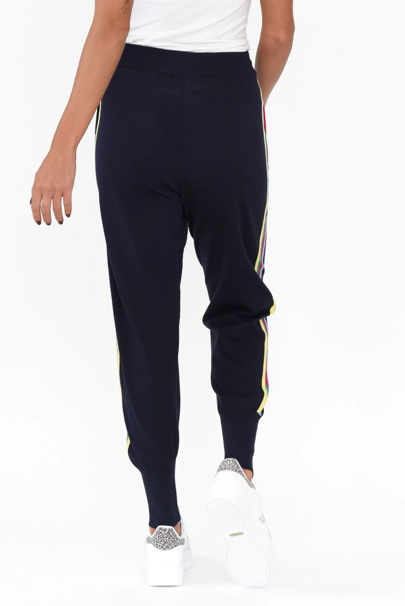 Aida Navy Stripe Knit Pants sold by Blue Bungalow product image thumbnail 4