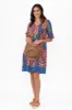 Cayman Yellow Tropical Cotton Tunic Dress sold by Blue Bungalow