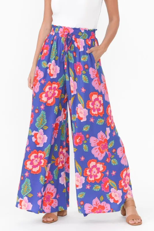 Neomi Blue Garden Wide Leg Pants sold by Blue Bungalow
