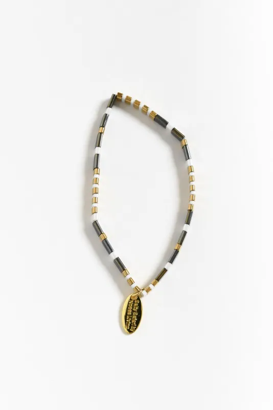 Skipper Charcoal Flat Bracelet sold by Blue Bungalow