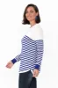 Sophie Cobalt Stripe Knit Jumper sold by Blue Bungalow