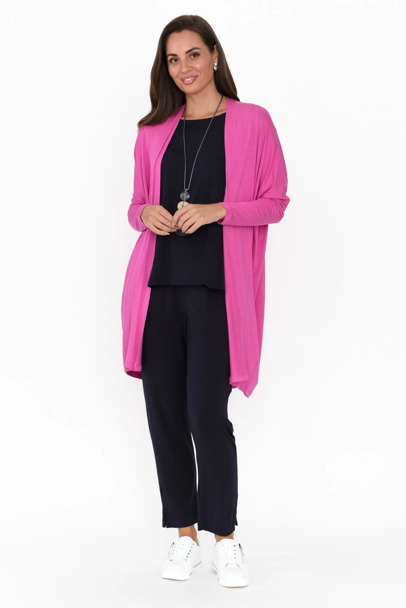 Margot Flamingo Pink Cardigan sold by Blue Bungalow product image thumbnail 2
