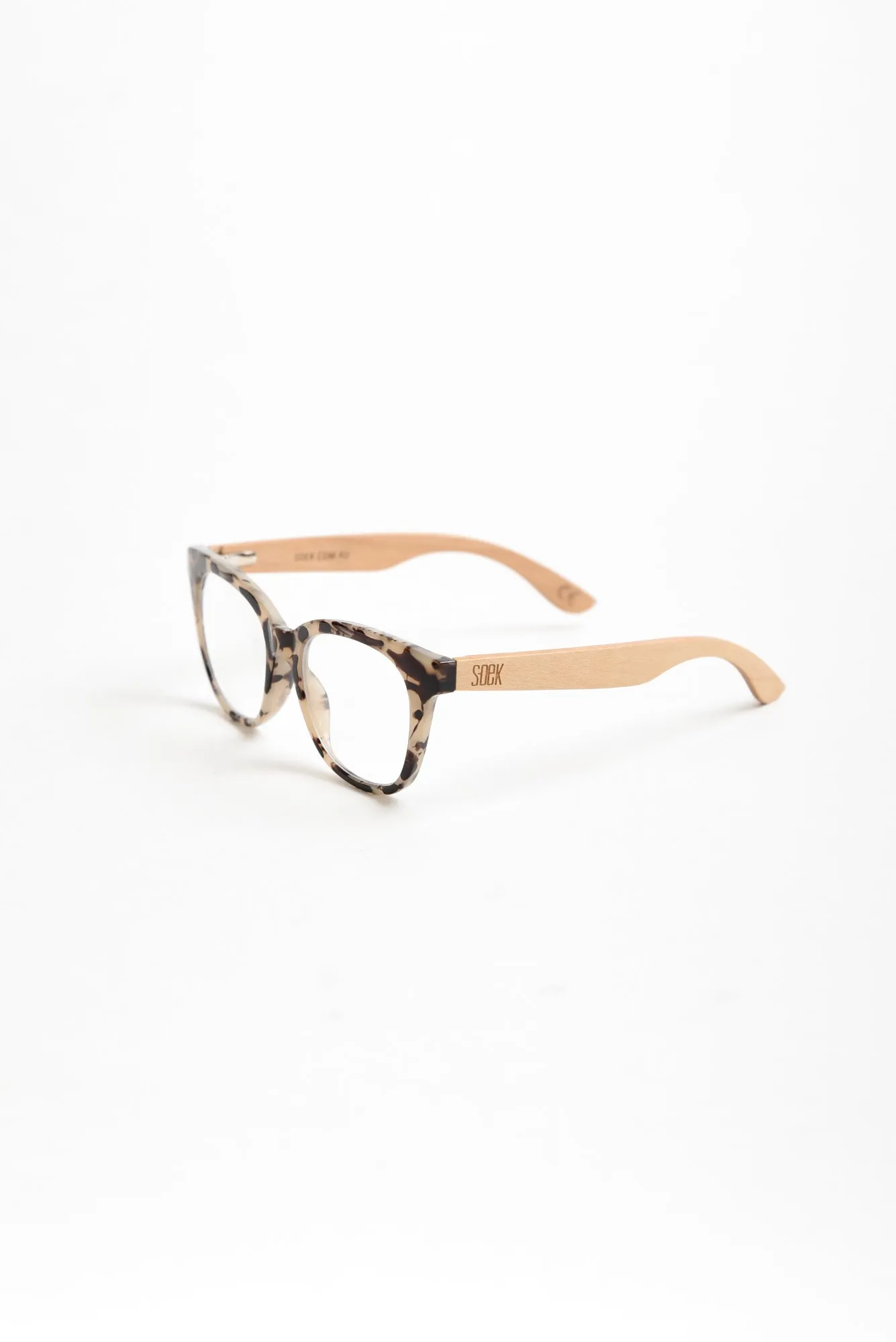 Lila Tortoiseshell Wooden Reading Glasses sold by Blue Bungalow