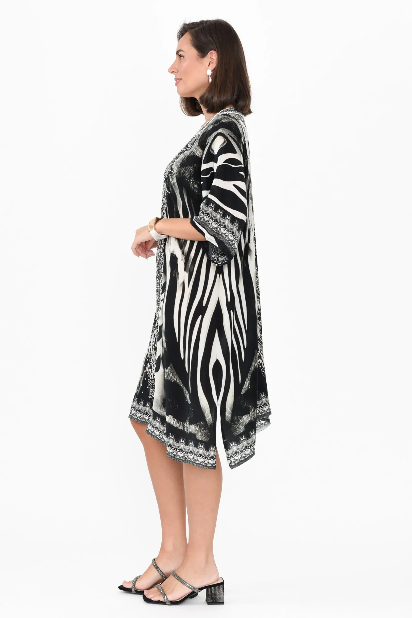 Zulu Black Silk Dress sold by Blue Bungalow product image thumbnail 3