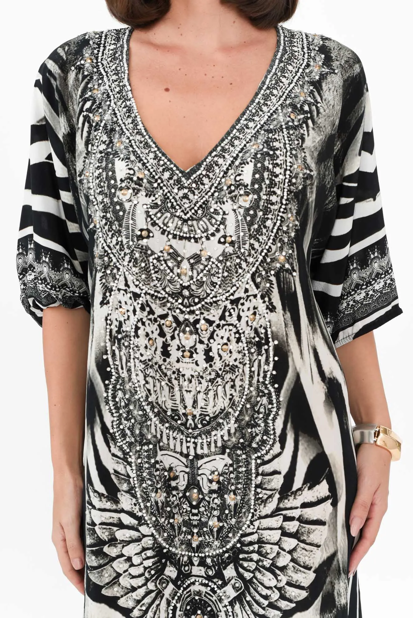 Zulu Black Silk Dress sold by Blue Bungalow product image thumbnail 5