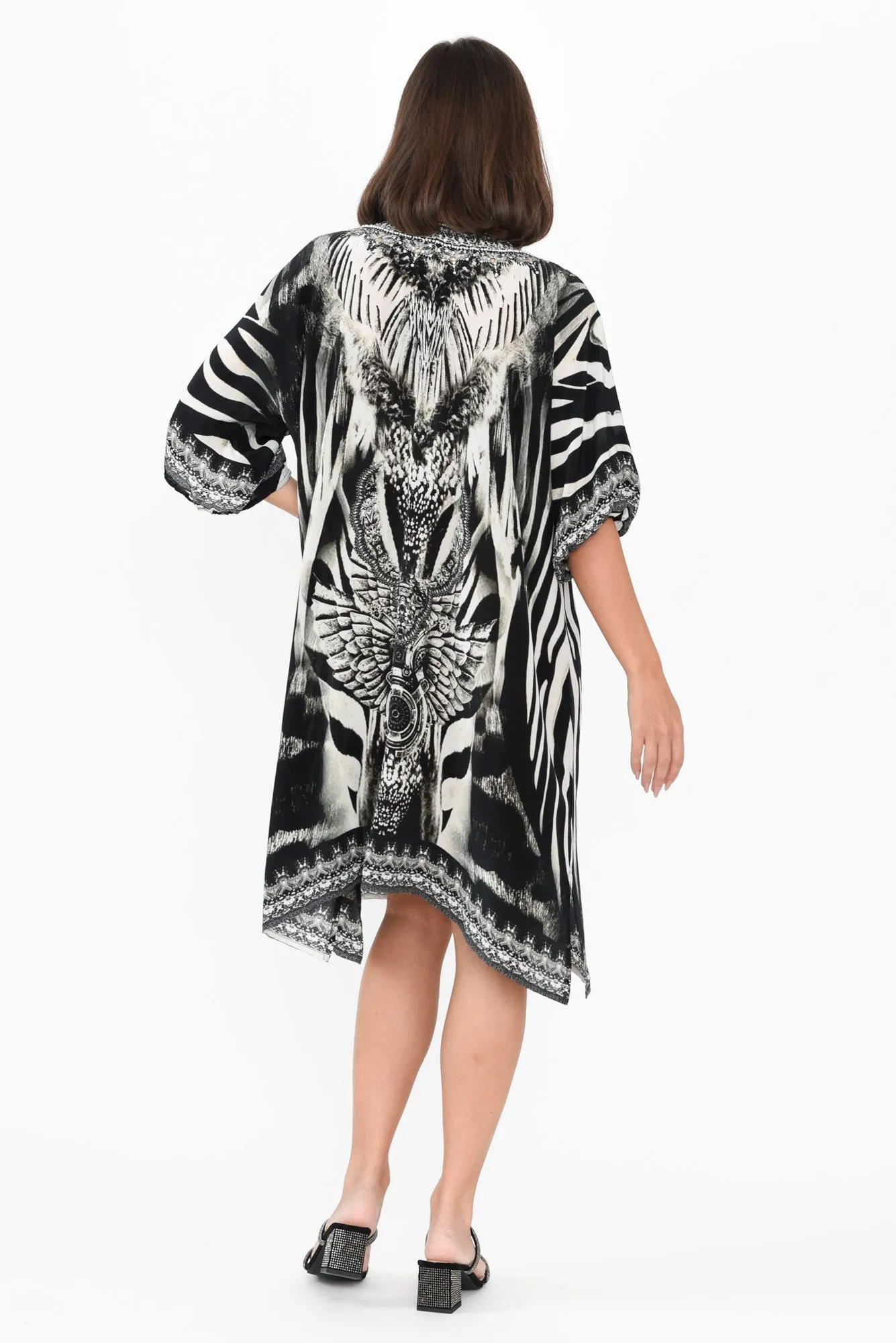 Zulu Black Silk Dress sold by Blue Bungalow product image thumbnail 4