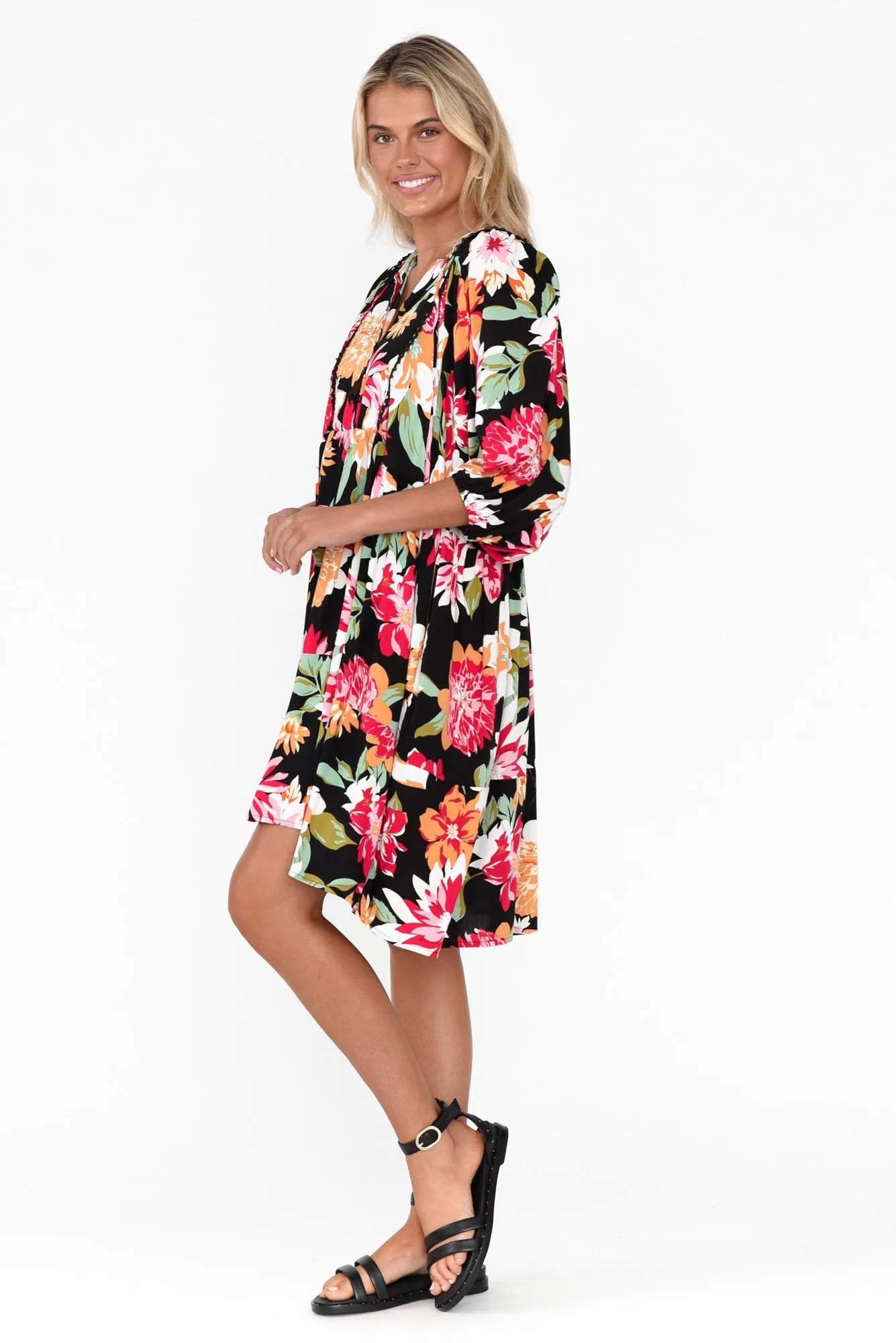 Lyric Black Blossom Pocket Dress sold by Blue Bungalow product image thumbnail 3
