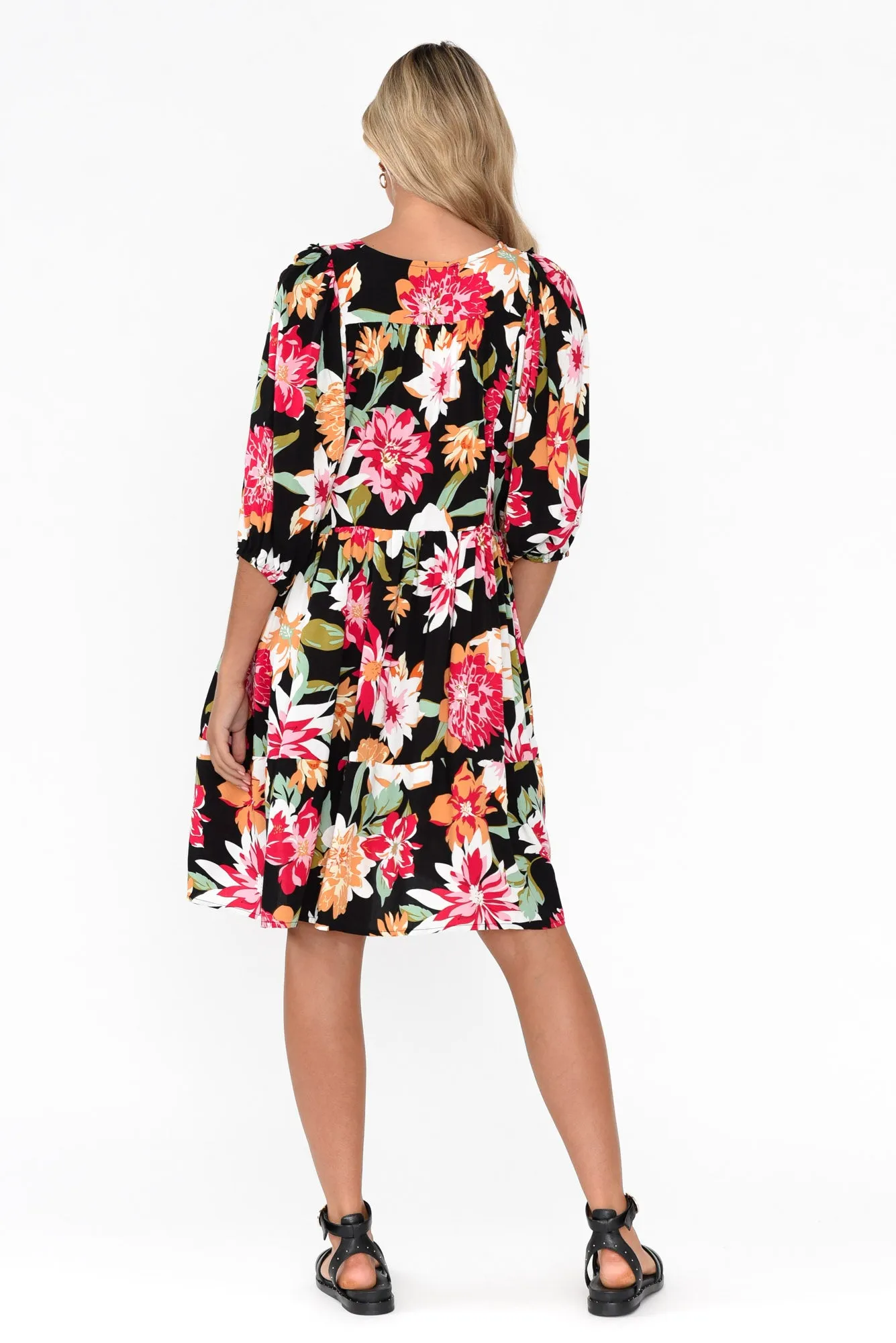 Lyric Black Blossom Pocket Dress sold by Blue Bungalow product image thumbnail 4